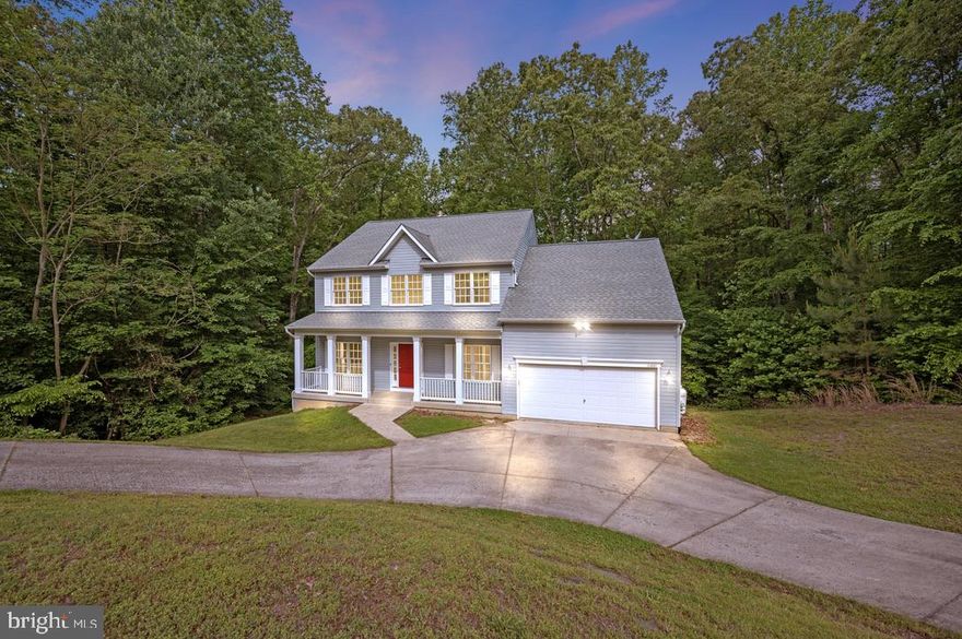 ATTENTION BUYERS!!! Get a 5K credit at closing for any ratified contract brought to us that closes no later than July 10, 2023!!

Looking for a quiet wooded home site in King George that is near Dahlgren, Harry Nice Bridge, Fredericksburg, Colonial Beach and more? Look no further! No active HOA .  This three level colonial has plenty of space for your family.  It includes four bedrooms on the third level with two full bathrooms.  The main level boasts a kitchen, formal dining room, living room, home office or den, and a family room with a fireplace.  

For those days when you just can't wait to get outside, enjoy your screened porch, opened deck and fenced back yard with plenty of wooded privacy.  

The lower level is full, unfinished and walk out with space for a great woodworking shop and storage.  With a full bath rough-in and extra room galore. It is ideal for future additional living space.  

Attached storage building beneath the screened porch on main level. Transfer switch for an external generator and external outlet. 

Rain gutters have the LeafFilter System installed.  The Heat Pump is new as of 2020 and the Air Handlers new as of 2021.  Septic was last cleaned, in accordance with county regulations, in December 2021.

Freshly painted top to bottom and entire property power washed. Ready for you to call it home.  Must schedule showings thru Sentrilock, one hour notice.