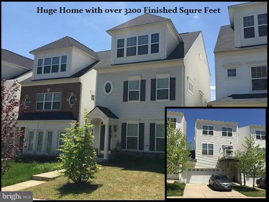 Two Car Garage semi-detached home with over 3000 finished square feet on three levels. Bedroom, full bath and rec room on entry level.Living room, dining room, kitchen and family room & powder room  on main level. Three large bedrooms and laundry upstairs. Gleaming hardwoods, fresh paint, new carpet, stainless. Community elementary school, sidewalks, close to VRE You're going to love this place!