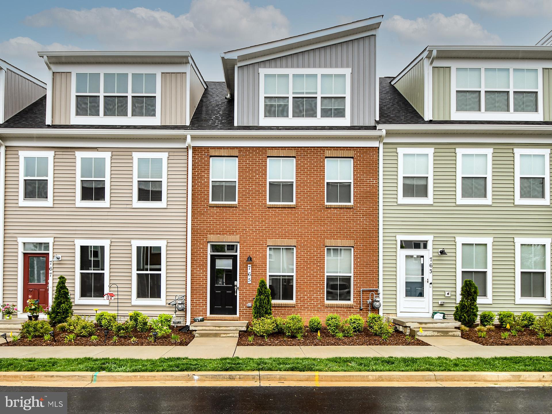 Enjoy the Frederick lifestyle in this 4BED/3.5BTH contemporary townhome, with an amazing rooftop terrace, and garage parking for 2! This newly constructed 2021 home was designed and built for luxury and modern comfort by Gambrill View Community! Step inside this large home to embrace the open floor plan, tall ceilings, and perfect amount of windows producing natural light in almost every corner! Upon entry you will be greeted by the smooth oak wood floors and a deluxe kitchen with an oversized island that features bar stool seating perfect hosting your family and friends! Don’t forget to take a breath of fresh air in the green backyard area ideal for grilling this coming summer! Every full bathroom in this home is spacious with dual vanity sink! This home also features extra storage spaces, large rooms with spacious closets, recess lighting, and central HVAC! One of the great perks of this location is the proximity (1.5 miles away) to the golden mile corridor formed in 2001 serving as the gateway to the City of Frederick where you will find along the way countless retail stores, restaurants, attractions, and the Warehouse Cinemas of Frederick! When you’re not exploring everything the area has to offer find yourself relaxing and enjoying in one of the newest communities of Frederick!