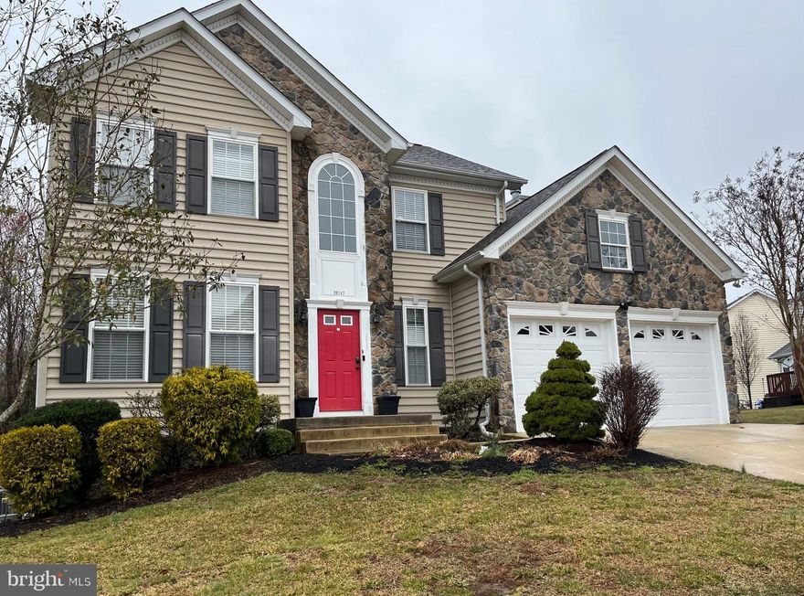 **buyer financing fell through••back on market**Beautiful colonial home with stone front. Featuring 4 bedrooms and 4 full bathrooms, finished basement and screened back porch. Enter the home onto hardwood floors to your formal sitting room, separate formal dining, large kitchen with maple cabinets and oversized living room. The seller has a full bathroom on the main level of the home. Provides great options for the main floor. Screened in back porch to your tranquil back yard facing a tree lined lot. Upstairs are 4 spacious bedrooms, with brand new carpet. Basement is fully finished, with a full bathroom. Located only minutes from NAS Pax and Webster Field, this home is conveniently located to all of the local amenities.