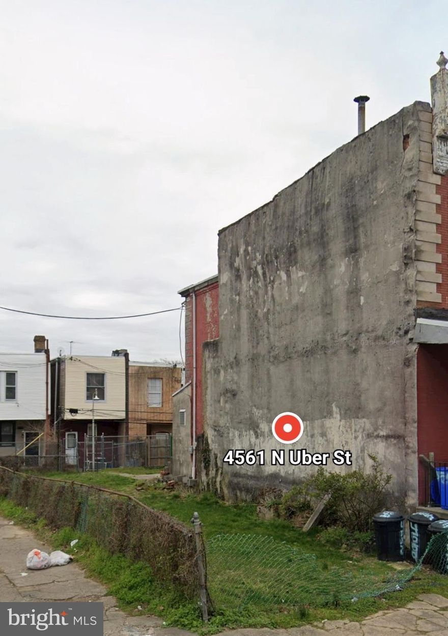 Large 18x84 ft RM1 corner lot located by Germantown Ave. Over 1500 sq ft, build 4 residential units. Buyer responsible for obtaining zoning and building permits if desired. New construction on the block. Drive by today. Agent has financial interest.
