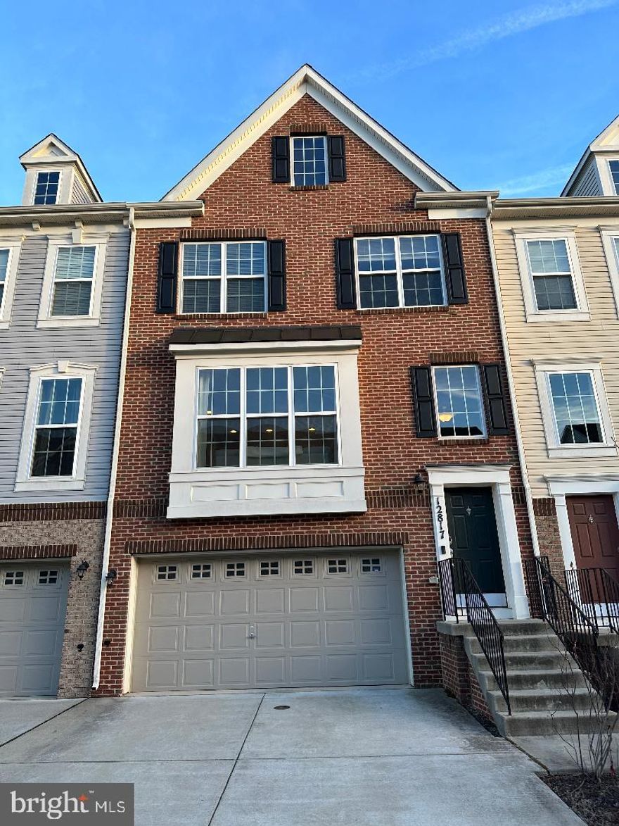** OPEN HOUSE- SATURDAY 10/26 & SUNDAY 10/27 FROM 12PM-2PM 
Beautiful and luxurious Brick-Front townhome with 2 car garage in Brickyard Station, featuring 3 bedrooms, 3.5 bathrooms, granite countertops, stainless steel appliances and large island. Master bedroom has tray ceiling, his and her closet, double-vanity in master bathroom with standing shower and soaking tub. Spacious 2nd and 3rd bedroom. Laundry room is on upper level. Rec room/study room is in basement as soon as you enter from attached garage.  Close to restaurants and shopping. Minutes from MD-200. Please No Pets. ** Freshly painted throughout the entire house **