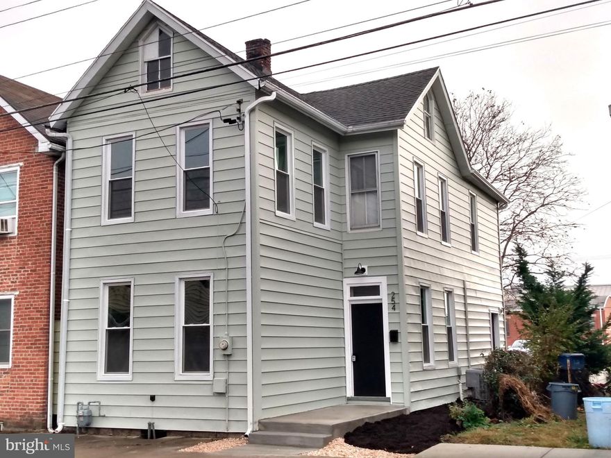 FULLY RENOVATED & GORGEOUS! This 3 bedroom 1.5 bath features: new kitchen w/ stainless steel appliances; new bathrooms including half bath on main; laundry/mud room on main level; large bedrooms; new flooring through out; completely repainted; brand new windows; and so much more. Other updates include: natural gas furnace w/ central AC; roof; and water heater. Convenient borough location which backs up to the Rec Center and setting on a nice lot with a great back yard and off-street parking.