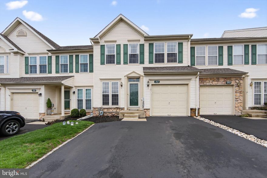 Welcome to 162 Royer Drive — a beautifully maintained townhome offering the perfect blend of comfort, functionality, and low-maintenance living. Featuring 3 bedrooms, 2.5 baths, and a 1-car garage, this home is ideal for today’s busy lifestyle.  Step inside to find a bright and inviting layout with a spacious living area and a dedicated dining space perfect for everyday living and entertaining. The kitchen opens seamlessly to the family room and offers plenty of cabinet and counter space, along with a cozy breakfast area overlooking the rear deck.  Upstairs, you’ll love the convenience of second-floor laundry and three generously sized bedrooms, including a primary suite with its own private recently renovated bath.  The finished basement adds valuable living space ideal for a media room, playroom or home gym. You'll also find a dedicated office space for those work from home days. Whether you need extra room to relax or work, this level offers endless possibilities. Enjoy the ease of the HERITAGE PARK condo association that takes care of all exterior maintenance, giving you more time to enjoy your home and less time worrying about upkeep. Located in a desirable community with easy access to shopping, dining, and major routes, this home checks all the boxes for comfort, convenience, and carefree living. Don’t miss your opportunity to make this one yours!