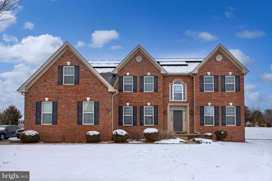 Located in Douglassville, this well-maintained 4-5 bedroom, 4-bath Colonial home, built in 2009, offers more than 4,500 square feet of comfortable and functional living space. The main level features a spacious kitchen along with both formal and casual living areas that create a natural flow for everyday living and entertaining. Upstairs, the generously sized bedrooms include a primary suite with its own full bath and two walk-in closets, while two additional bedrooms share a connected full bath with a double vanity. The basement is largely unfinished, offering the opportunity to customize the space, and includes the start of a bathroom that was never completed. The home includes a water softener that is currently working, a water heater that was replaced about three years ago, and a water purification system that is not functioning. There are two sump pumps, one operational and one that is not currently working. The roof may need replacement, though its condition is uncertain. Has not been replaced since 2009. The property also has 25 solar panels installed on the roof, with the system located outside next to the garage and serviced by a private company approximately every 45 days; the current owner does not handle maintenance related to the system, and all wires are securely connected to the electric panel in basement. When entering the basement, the light switch is located on the left; directly above it is the gas shut-off switch for the entire home with two switches and a red cover plate so please be mindful. Overall, the property offers substantial space, a classic Colonial layout, and the potential for further improvement in a convenient location!