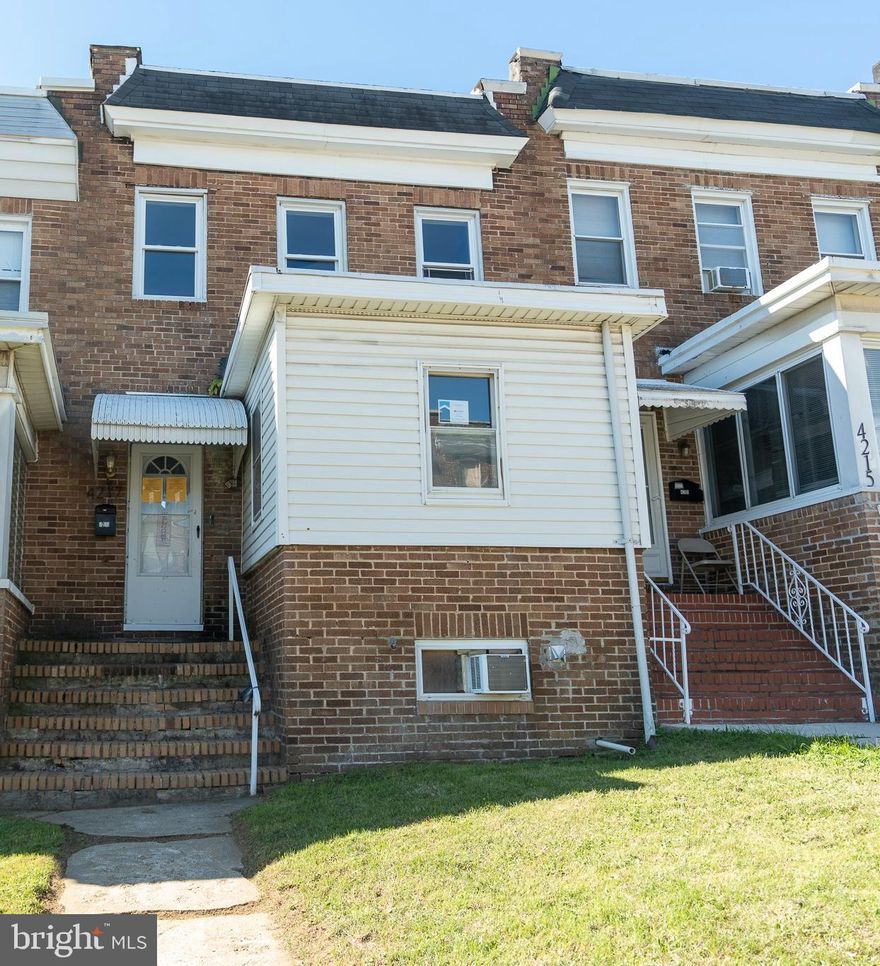 Welcome to 4217 Berger Avenue in the charming Frankford area of Baltimore! This delightful home offers 3 bedrooms and 2.5 bathrooms. The home features a cozy living room and a dining room that meets an updated kitchen—perfect for both everyday living and entertaining.  New dishwasher, oven, and microwave purchased in 2024. The basement adds valuable extra space, complete with a full bath, offering endless possibilities for a recreation room or guest suite. 
With rear parking that accommodates 3-4 cars, this home ensures convenience. Enjoy being just minutes from Herring Run Park, Lake Montebello, and Morgan State University. Experience the perfect blend of comfort and accessibility right at home. Reach out today to explore this exceptional opportunity!