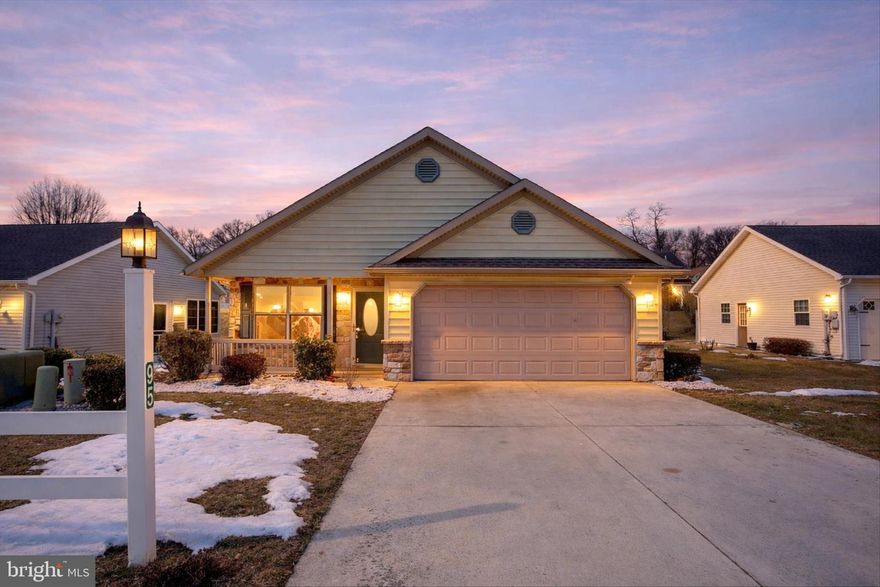 Welcome to 95 Lantern Lane in the beautiful gated neighborhood of Country Manor Adult Community. Move in ready! One level living with two bedrooms and two full bathrooms.  Entrance has a nice porch area perfect for rocking chairs or a swing.  New LVP Flooring throughout the main living area, dining room, hallway and bedrooms. All new kitchen appliances, freshly painted and Comfort Height toilets. A beautiful sun room extends the living space.  Country Manor requires approval of all new buyers. There is a Land Lease of $633/mth and includes sewer and trash. Close to I-81, shopping and restaurants. Book your tour today!