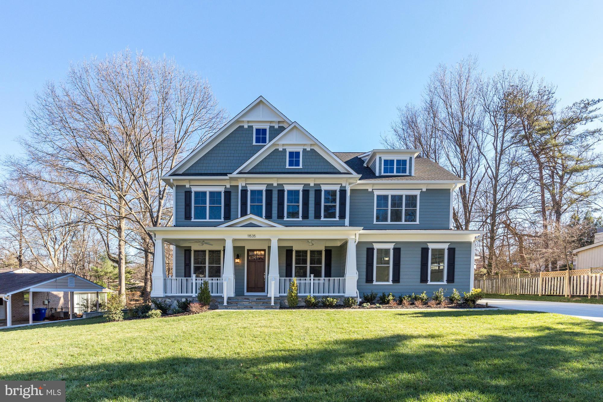 This exquisite home is sited on a huge private lot on a quiet street close to the new Pike & Rose Development. Built by Washington Metropolitan Homes, the home features fine finishes and a fabulous floor plan. Gourmet kitchen with top of the line appliances, generous room sizes, luxurious baths, huge closets, three car garage and finished basement. DOM reflects construction process.