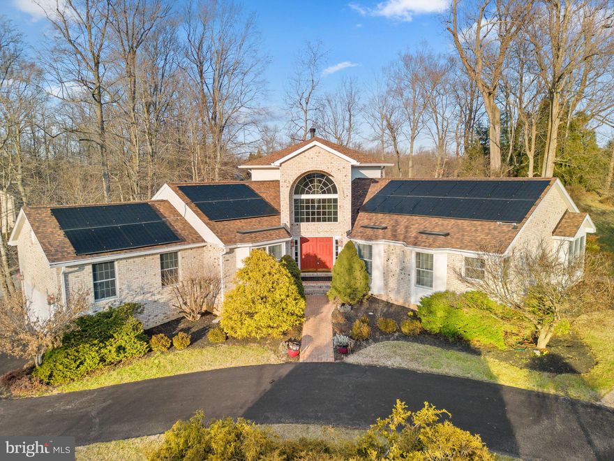 Offer deadline 5PM Sunday 2/5. CUSTOM, SPACIOUS, EXTRAORDINARY!! If you are looking for a one-of-a-kind luxury home in the Mount Hebron school district close to EVERYTHING - look no further. This 3 bedroom, 4 full/1 half bath, main level-living, energy efficient, in-ground pool, 4 fireplace home has the special details most homes lack. Enter through the two-story foyer to the bright and open floor plan with natural light pouring into the great room with wood burning fireplace accented with custom floor to ceiling stone. Step outside and relax on your covered deck overlooking the expansive patio and swimming pool. The outstanding gourmet kitchen offers a large island, granite counters, modern backsplash, double wall ovens, and breakfast nook. The main level also offers formal living and dining rooms, laundry room, and expansive primary bedroom with spa-like en suite, huge walk-in closet, and private sitting room with built-in Murphy bed. Heading down to the walk-out lower level, you will find two additional guest bedrooms, each with their own private full bathroom, a lovely home office, and plenty of space for entertaining in the recreation room. Other amenities include new 50 year architectural shingle roof, solar panels with current lease already paid in full (no monthly fee), new washer/dryer, tankless hot water heater, built-in home stereo, 2 zoned HVAC upgraded to max capacity, fresh paint, new flooring and carpet, and much more! This home is for buyers who want a home that is truly remarkable!