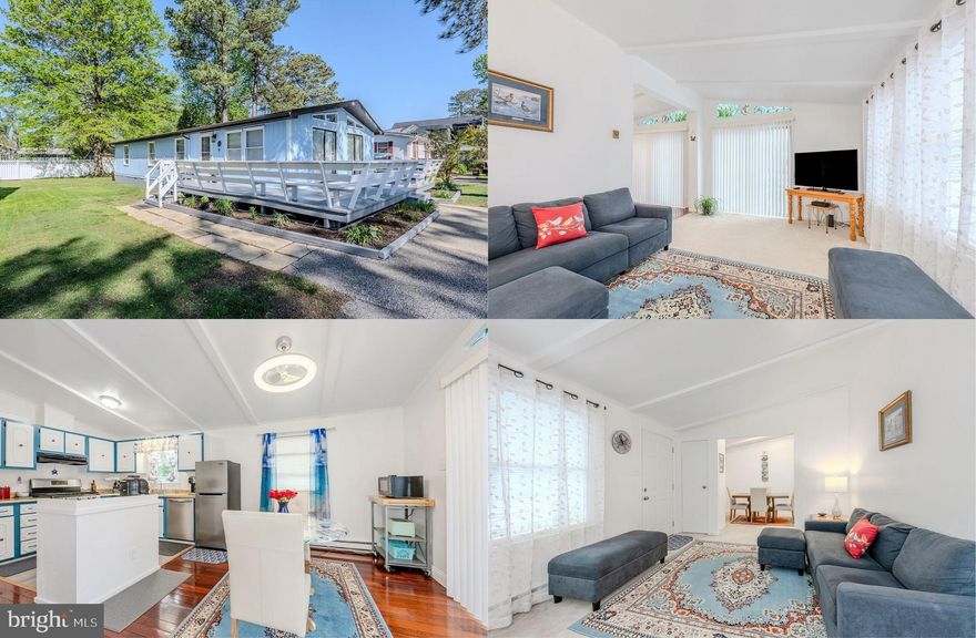 Nestled in the serene Rose Haven waterfront community, this lovely home offers an exceptional opportunity for coastal living just one block from Herrington Harbour South. This beautifully maintained home combines comfort and convenience in a sought-after location. 
Enjoy the ease of walking to the marina, Chesapeake Market & Grill, and a 2-acre waterfront community park. Whether you're looking to dock your boat, relax at the beach, or take a dip in the pool with a membership, this home places you at the heart of it all. Inside, the residence boasts generous room sizes, an open floor plan, vaulted ceilings, dual sliding glass doors granting access to the large deck, two walk-in closets, and an abundance of windows that fill the space with natural light. The spacious open living room and dining room with soaring vaulted ceilings deliver plenty of space for gathering with family and friends or simple relaxation. Steps away, the open kitchen is filled with natural light and features hardwood flooring, plenty of cabinet and countertop space, a center island, and stainless steel appliances including a modern gas range. The breakfast area is ideal for daily dining, while two sets of sliding glass doors make indoor and outdoor dining and entertaining a breeze! The large deck and level yard provides an ideal setting for outdoor gatherings, gardening, games, and simple relaxation. Back inside, the primary bedroom boasts an ensuite bath with separate vanity and tub/shower areas and walk-in closet, while two additional bright and cheerful bedrooms share easy access to the hall bath. Recent updates include a freshly painted exterior, a newer roof, and a brand-new hot water heater, ensuring a move-in-ready experience. This turn-key property is a rare find in a prime location, offering the perfect blend of coastal charm and modern amenities. Don't miss the chance to make this exceptional home your own.