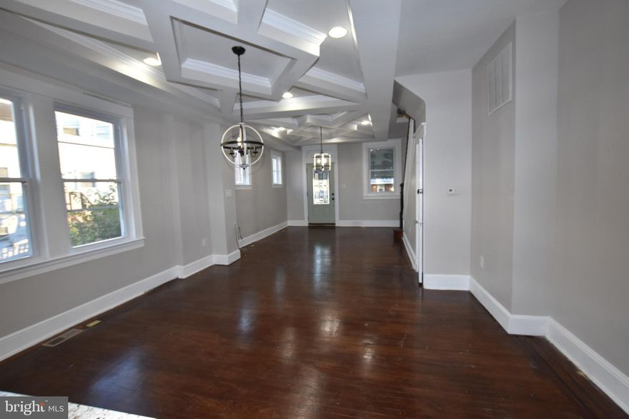 Gorgeous, high-end renovated townhouse with new windows, new bath,  big kitchen with stainless steel appliances, granite countertop,  fresh paint, wood floor. Central A/C and central heat. Looking for VERY responsible tenants who will maintain the house as their own. 1.5-month security deposit,  total occupants limited to 4 including children.  Housing Vouchers are welcomed, but still need responsible working tenants with fair credit.  Only small pets < 15lbs are welcomed.  Convenient location quick access to I-95 and I-695, across the street from Saint Agnes Hospital. Nurses, residents, and hospital administrators are welcomed. Multi-years lease preferred.