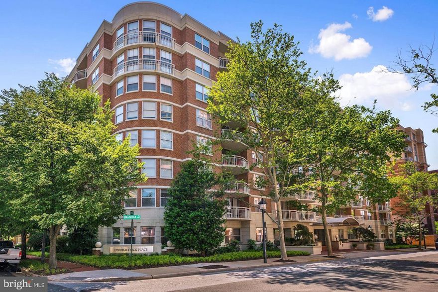 Welcome to this beautifully maintained two-bedroom, two-bathroom condo in the highly sought-after Braddock Place Condominium—chic urban living in the heart of North Old Town Alexandria.

Perched on the 5th floor, this spacious unit boasts an open-concept floor plan flooded with natural light. The gourmet kitchen is a standout feature, complete with granite countertops, a breakfast bar, stainless steel appliances, and an oversized pantry.

Thoughtfully designed for privacy, each bedroom is located on opposite ends of the main living area and includes its own fully updated en-suite bathroom. Recent updates include fresh paint throughout and new flooring, and bathroom remodeling, giving the entire space a modern, move-in-ready feel.  The entire building has new windows and sliding glass doors.  This is one of the only buildings in Alexandria City that allows grilling on the balcony.  

Step outside and enjoy everything this vibrant neighborhood has to offer—just a 2-minute walk to the Braddock Road Metro, 8 minutes to Reagan National Airport, and quick access to Amazon HQ2, the Pentagon, and Downtown D.C..

With a Walk Score of 91, Transit Score of 75, and Bike Score of 84, this is truly a walker’s paradise. Surrounded by top-rated restaurants, charming boutiques, and everyday conveniences, this location has it all.

Don't miss your chance to own a stunning home in one of Alexandria’s most desirable addresses.