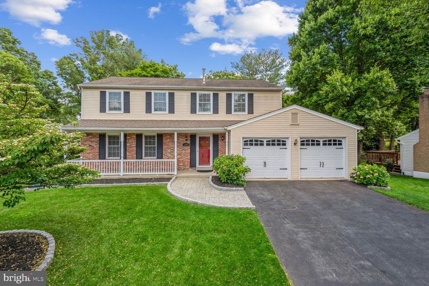 A FANTASTIC CUL-DE-SAC GEM IN DERWOOD STATION! Step into this meticulously maintained 4-bedroom, 3.5-bathroom Colonial home, nestled in a peaceful cul-de-sac in the highly sought-after Derwood Station community. The property showcases a newly added Southern-style front porch (2020), a charming flagstone walkway and patio (2020), and custom energy-efficient windows and sliding door (2020). Fabulous interior highlights include Brazilian cherry hardwood floors, crown molding, and chair rail detailing throughout. An updated gourmet kitchen features granite countertops, stainless steel appliances including a new refrigerator (2020), and breakfast room with bay window. The inviting sun-filled family room displays skylights, wood-burning fireplace with marble surround, and deck access through French doors.  The garage has been painted and wainscotting installed.  The upper level hosts four spacious carpeted bedrooms, including a primary suite with a large walk-in closet, vanity area, and en-suite bathroom with double sinks and a tub/shower combination.  The usage possibilities are endless for the fully-finished walkout basement with expansive recreation room, office/bonus room, full bath, and storage space.  Enjoy an afternoon relaxing outdoors on the deck with built-in banquette seating and lower level stone patio with serene views of the picturesque, tree-lined, and level backyard.  Take a scenic hike on the trail from the Derwood Station common area directly to Lake Needwood.  This one-of-a-kind gem, just minutes from the Shady Grove Metro, Fallsgrove Shopping Center, and Rock Creek National Park, combines fine living with unparalleled convenience, making it the perfect place to call home. 
****Buyer will assume an existing lease in full force and effect until January 31, 2025.  Current rent is $3,450/month.***