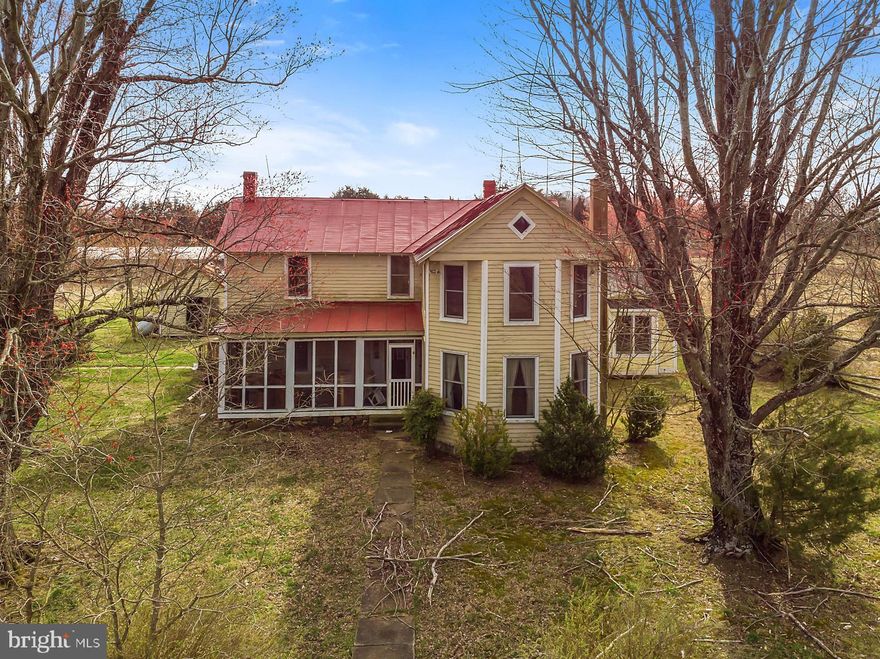 Charming five bedroom house nestled on just under 61 sprawling acres, looking for the right person to restore this property to the estate of their dreams. Home has an attached in-laws suite, detached 6 car garage, and large spacious rooms designed to entertain. There is another perc site on the property, so there is potential of building another dwelling. This was an operational farm in years past, growing a variety of grains, perfect to bring or buy a tractor and enjoy the life a farmer.  Just minutes from downtown Culpeper s stunning downtown shopping, dining, and entertainment.  Property is being sold AS-IS, and over 30,000 under the Tax assesment!