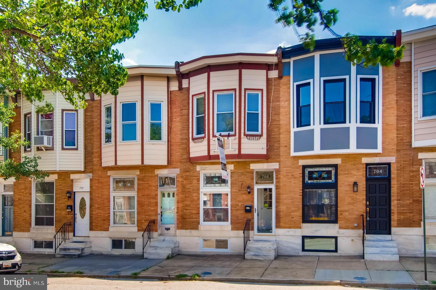 Stunning Home in the Heart of Canton! Enjoy timeless exposed brick &hardwoods paired w/ many modern touches. Kitchen has granite counters, stainless appliances, & tile back splash. Finished basement has a 3rd bedroom which could be used as an office. Enjoy amazing views from your rooftop deck and convenient parking in your own parking pad. Roof, HVAC, Hot Water Heater, all new in the last 5 years.