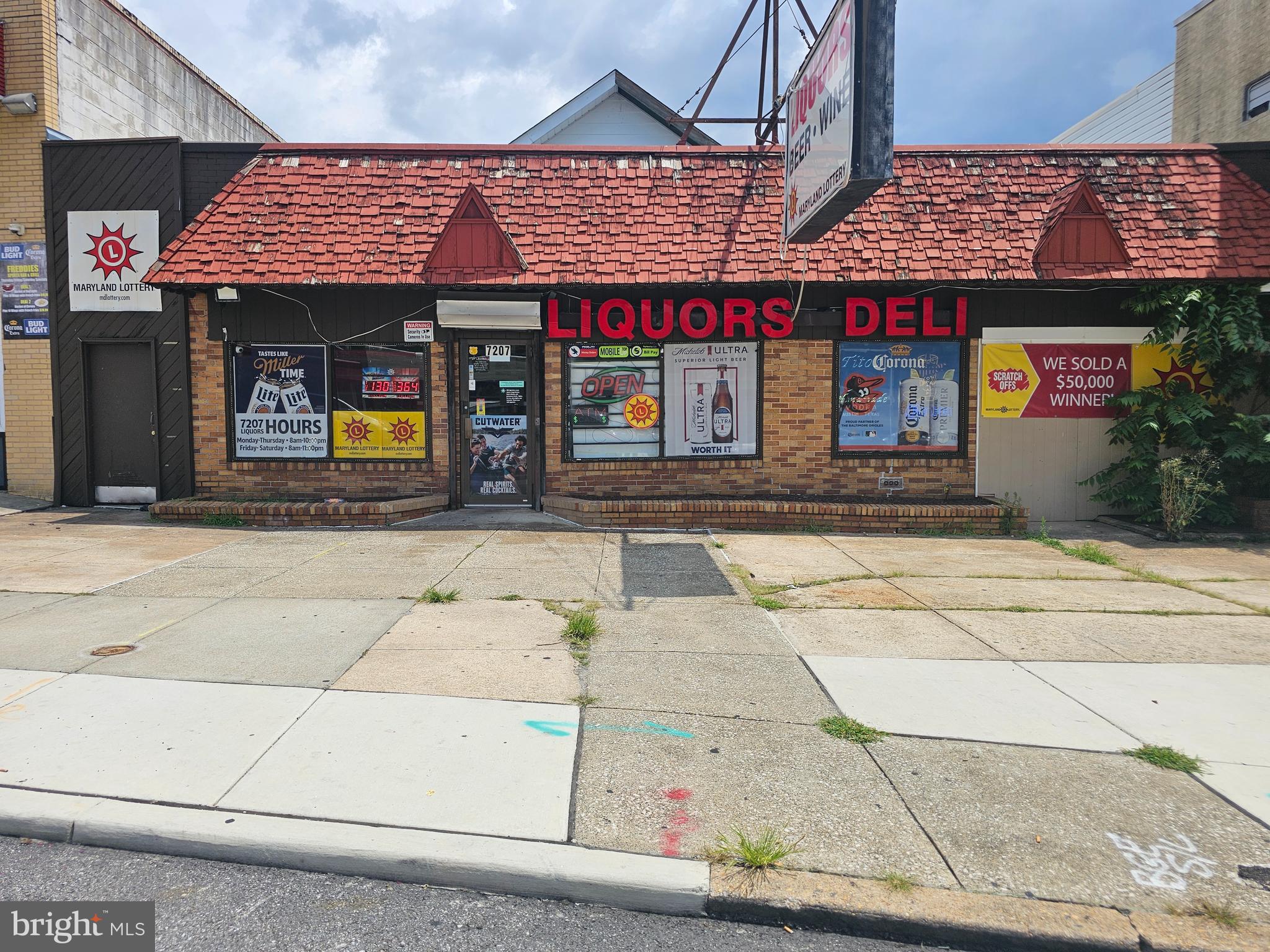 Unique Excellent opportunity to take over a turn key operation - Building with Longstanding Business tremendous potential for growth, in Baltimore City. It is a 6 days business. Camera, POS systems and more... The Building is being sold with Business, license & FFE plus an apartments upstairs. Many updates. Call Listing Agent for details. Hurry!!!