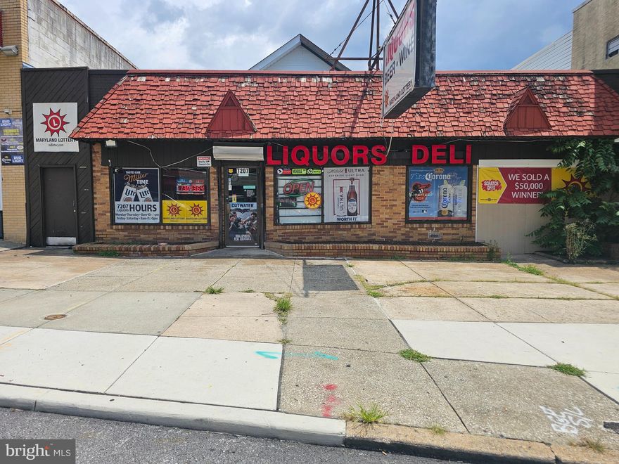 Unique Excellent opportunity to take over a turn key operation - Building with Longstanding Business tremendous potential for growth, in Baltimore City. It is a 6 days business. Camera, POS systems and more... The Building is being sold with Business, license & FFE  plus an  apartments upstairs. Many updates. Call Listing Agent for details. Hurry!!!