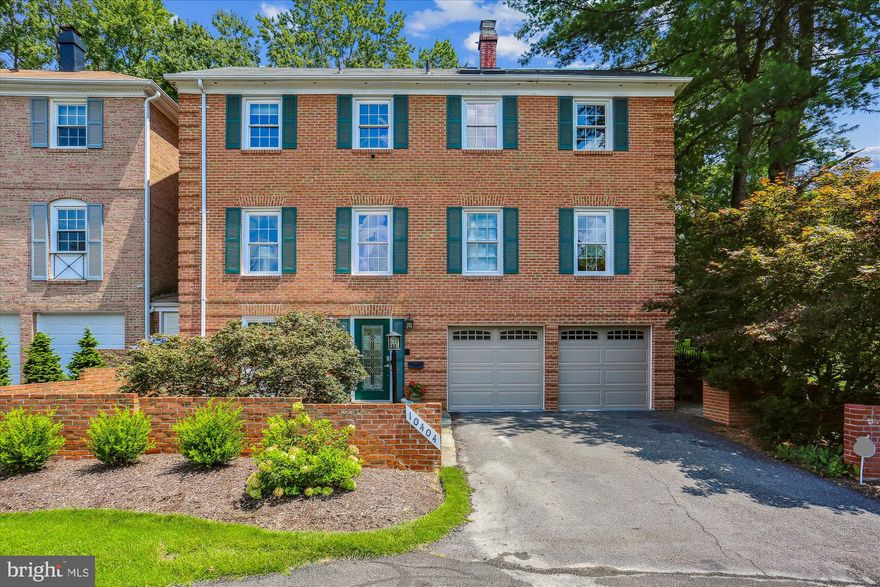 The perfect meld of elegance, convenience, and location. Beautifully appointed 5 bedroom, 3.5 bathrooms semi-detached brick townhouse in wonderful East Gate neighborhood of Potomac! This home features tasteful architectural details including; handsome moldings, custom window treatments, skylights, vaulted ceilings, Travertine flooring, gorgeous, renovated bathrooms, and an outstanding gourmet kitchen! The entry level of this home boasts an elegant foyer with stone flooring, an en-suite bedroom with a full bathroom, a versatile playroom / office, and a two-car garage.  The main level offers an elegant living room with engineered wood flooring, a formal dining room with crown molding, a gourmet kitchen that opens to the breakfast room which connects to a backyard and patio. The renovated chef's kitchen opens to a sun-filled breakfast room and boasts high-end stainless-steel appliances including a six burner Viking gas oven with a built-in griddle and stainless-steel hood, Viking refrigerator, exquisite granite countertops, handsome cabinetry, a breakfast bar with a built-in wine rack, new tile backsplash, and marble flooring. The expansive family room has great sightlines and features crown molding and recessed lighting. The main level is complete with a powder room, laundry closet, and access to a stone patio and a brick-fenced backyard – perfect for entertaining and grilling. There are four sizeable bedrooms and two dazzling bathrooms on the third level, including a generous primary bedroom suite.  This reconfigured primary bedroom suite features a massive walk-in closet with an organizing system and a built-in vanity area, vaulted and beamed ceilings, a ceiling fan, black-out blinds, a split a/c unit, and a decadent private bathroom! This renovated primary bathroom offers a free-standing soaking tub, a separate glass enclosed shower with recessed nooks and bench seating, two floating vanities, gorgeous stone textured walls, and a toilet closet. The second renovated spa bathroom on this level is a dual entry bathroom with a pebble accent wall, a deep soaking tub, and a sleek floating vanity – this bathroom is connected to a bedroom and the hallway. Outside, is a delightful front garden, a two-car garage, and the brick fenced backyard with a fabulous stone terrace. 
This incredible property is nestled in the highly sought after neighborhood of East Gate of Potomac (Worland Court 3), a serene enclave of large semi-detached homes in beautiful Potomac. Just minutes from both I-495 and I-270.  Easy, convenient, luxury living at its finest! 
 
Schools: Churchill High School, Cabin John Middle School, Bells Mill Elementary School