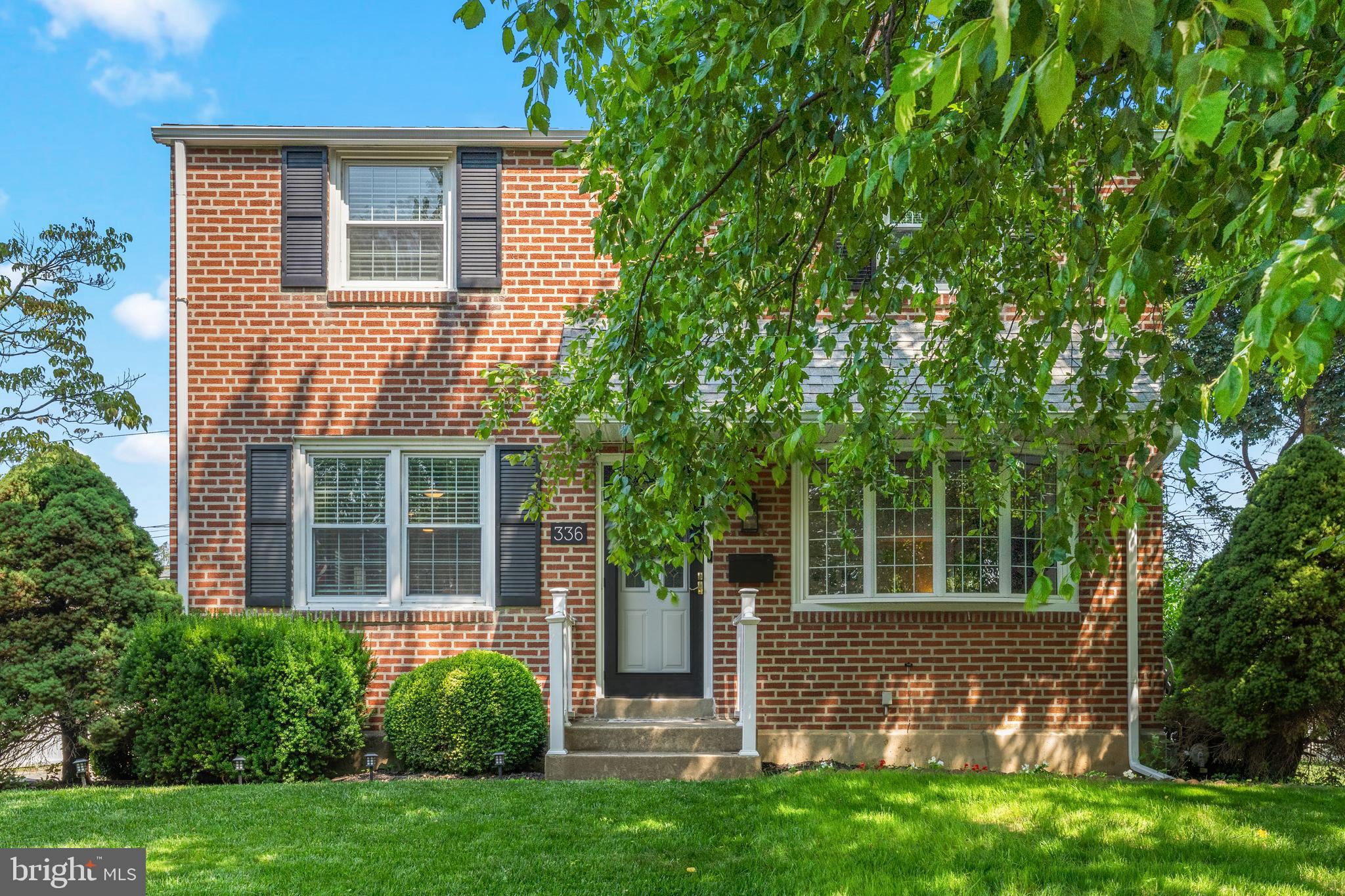 There is absolutely nothing else to do to this move-in ready “West Elm” inspired dream house. The gleaming hardwood floors are so warm and inviting. They enhance the entire home. Gather family and friends in the two year old, newly renovated Kitchen - GE 5 Burner Gas range with a Griddle, GE Dishwasher and GE Refrigerator. You’ll find a peninsula work island / eating area and the beautiful custom tile work is everywhere including the floor. Every work surface is covered with exquisite Quartz. The Kitchen flows into the spacious Dining Room equipped with a ceiling fan. Enjoy the warmth of the gas fireplace in the Living Room while catching the Eagles game! The entire Living Level is open and transitions effortlessly for maximum gracious living. The Three Season Room with a ceiling fan overlooks the peaceful backyard. It is accessed through the Living Room and the Deck. It extends your living space - easy livin’ in Spring, Summer, and Fall! Natural light abounds in every corner of your new home!
The Upper Level has a generously sized Primary Bedroom with an Oversized Walk-In Closet. To complement the Primary Bedroom, there are two additional roomy Bedrooms with lovely closet space. All of the bedrooms enjoy ceiling fans. The Retro Black and White Bathroom lends an authentic vibe to this comfy home.
The Lower Level is the Ultimate Getaway. Belly up to the Vintage Bar, throw some darts, play some pool, and there’s even a Private Powder Room. Relax!
All of the Major Systems have been updated: New Roof in 2019, New Hot Water Heater 2016, New HVAC 2021!
And there’s a gorgeous red brick GARAGE!!!