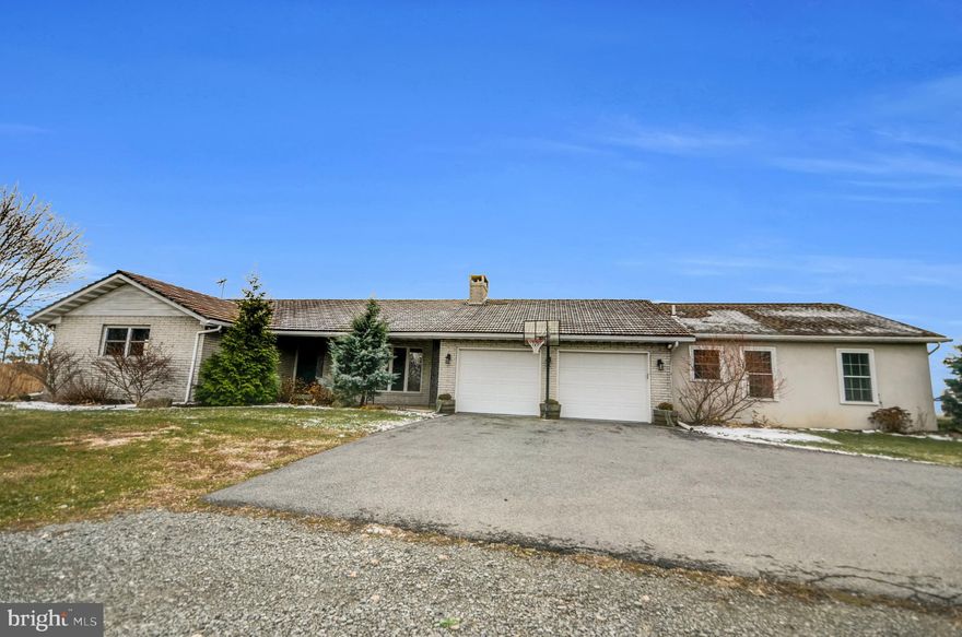 Welcome to this Exeter ranch home that sits on over 3 acres.  The bright spacious living room offers a fireplace and hardwood floors and flows into the dining room.  Sliding doors lead out to the patio where you can take in wildlife and perfect sunsets.  The functional kitchen is next to the laundry area and offers plenty of storage.  There are 4 oversized bedrooms and 3 full baths offering more than you would expect.  The lower level has the potential to add additional living space.  Along with a 2 car attached garage, there is an oversized detached garage with upper loft space with all the room needed for any project.  Don't miss out on this spectacular property!!