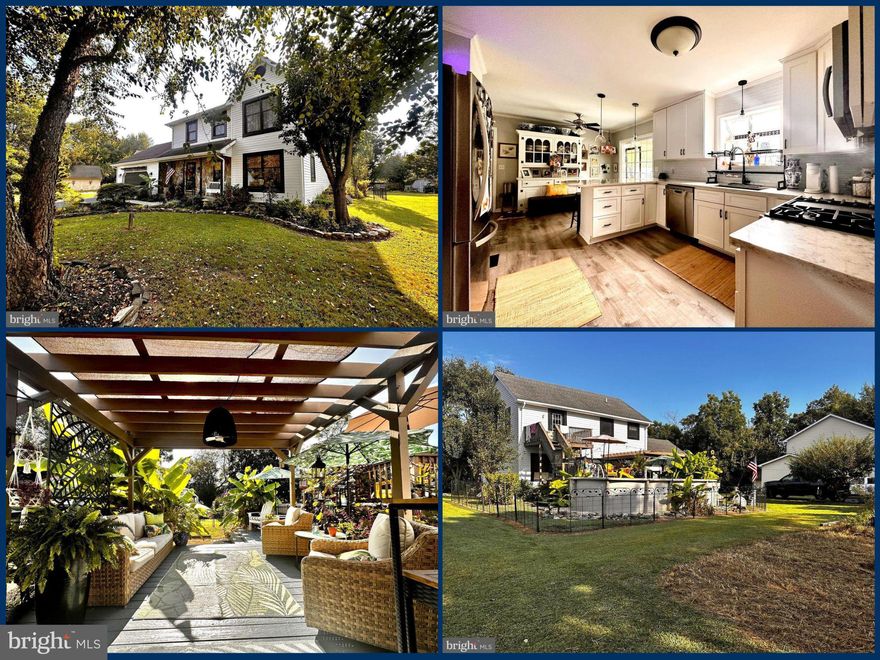 Welcome to 320 N Main St in the quaint town of Greensboro, where you'll find a home that invites you to kick off your shoes and stay a while. This residence sits on a half-acre lot and features three bedrooms and 2.5 baths, offering an ideal balance of space, comfort, and style.  The beautifully updated kitchen is ready for all your culinary adventures, boasting a five-burner gas range, stainless steel appliances, a farm sink, and granite countertops. The dining area and spacious living area flow seamlessly, perfect for both everyday living and entertaining.  Moving upstairs, you'll find the sleeping quarters, including a primary bedroom with an en-suite bathroom and a deck overlooking the backyard. The two additional bedrooms are comfortably sized and share a guest bathroom.  Step outside into your private oasis, complete with an above-ground saltwater pool, a triple-tiered deck, and an abundance of plants and flowers. This is the perfect space to relax, grill, and soak up the sunshine—truly the kind of outdoor area that makes weekends feel like vacations.  This home also features an attached two-car garage and a detached two-car garage, totaling four bays. The detached garage is heated with propane, making it ideal for working on cold days. Additionally, there's a greenhouse heated with a pellet stove. There is plenty of parking available on the paved driveway.  Enjoy a 35-minute drive to the Bay Bridge, just a short drive to Denton for dining and shopping, and a quick trip to Delaware for tax-free shopping.   Must see, schedule your tour today!!