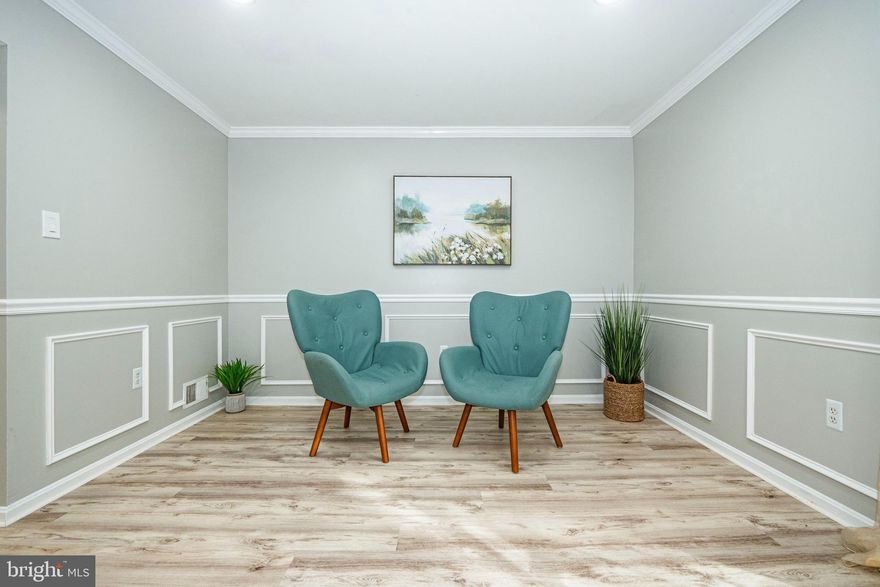 Must See!  Introducing a beautiful condo townhome with 3 bedrooms and 2.5 bathrooms nestled in the heart of Fairfax.  Significant updates: A full bath renovation and half bath updates (2024).  Fresh paint throughout with new recessed lights and crown molding (2024).  New Luxury Vinyl Plank on the main level (2024).  A kitchen with new backsplash (2024), new stainless-steel appliances (2022).  New HVAC/Heat pump system (2019).  Attic insulation (4k), rarely installed for the low utility (2013).  Spacious attic with step access for storage use.  Roof and painting are maintained by the condo association and were redone in 2014 and 2021 respectively.  This unit is spectacularly located in a quiet center court of the community very close to the pool.  Low condo fee covers water, sewer, and swimming pool.  One reserved parking and 2 unassigned spots.  Next to 3 shopping centers and Q bus transportation.  Walk to Trader Joe, Marshall's, cinema, and many restaurants and all the local stores.  Highly sought-after Woodson School Pyramid district: Mantua/Frost/Woodson.  Move-in ready!