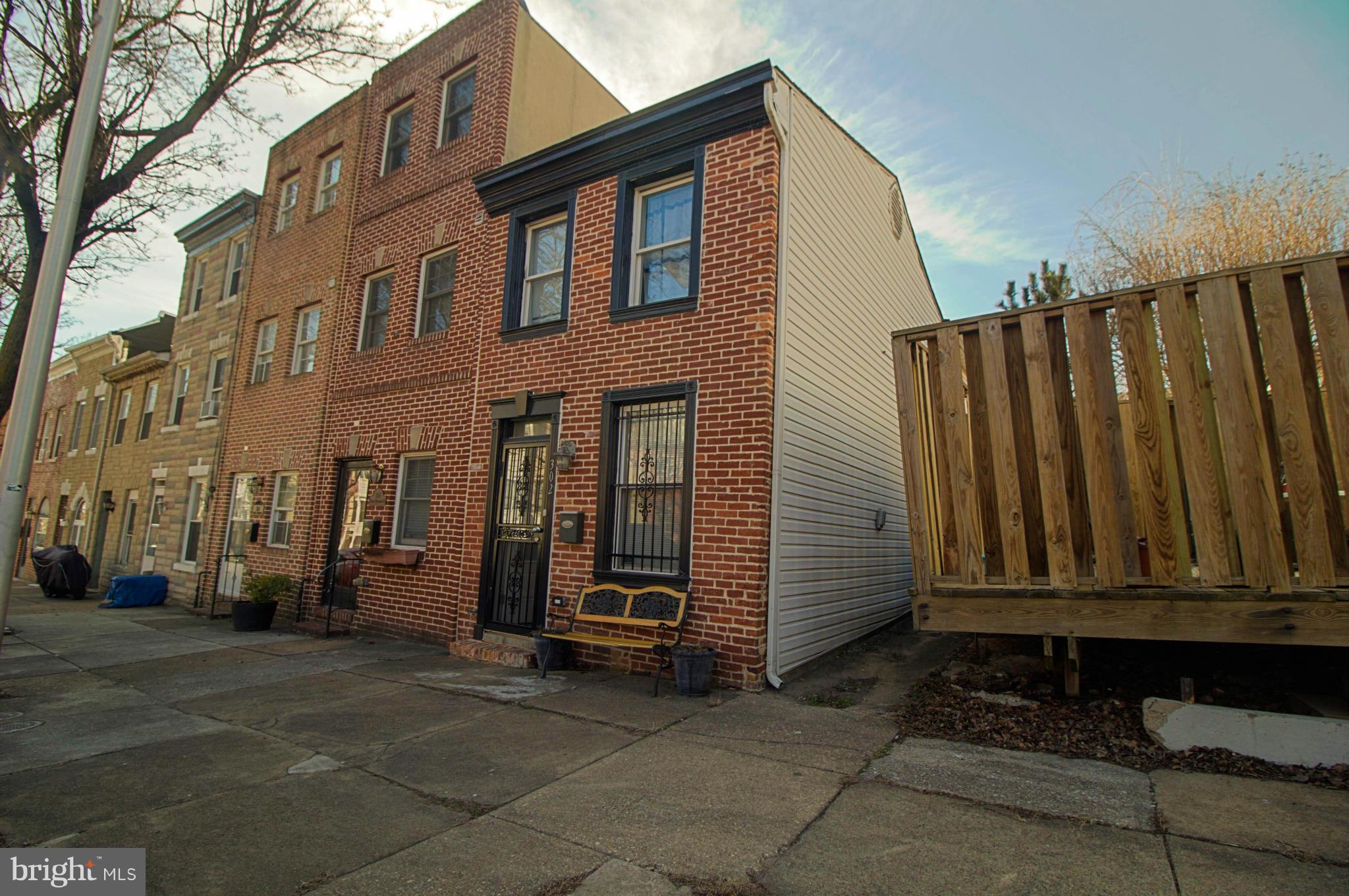 Come fall in love with this beautiful home in a great location that is walking distance to UMAB, Inner Harbor, Stadiums and downtown. Home features a bright and cheery eat-in Kitchen that has a patio right off the back for entertaining. Two very large bedrooms with their own bathrooms. Plus hardwood floors, upgraded tile, corian counter tops, and a master bedroom deck!