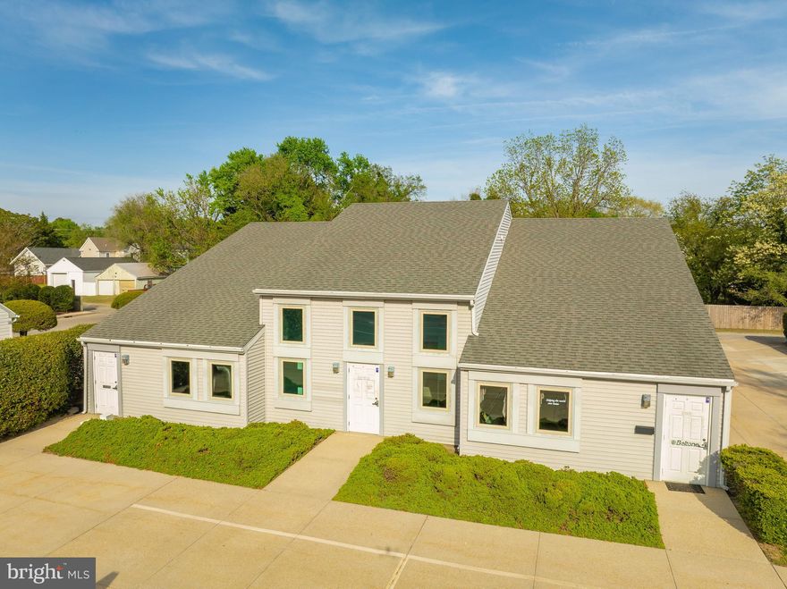 Prime Office Building situated on Eastern Shore Dr. This Building Boasts high Visibility with dual Access entrances off of Eastern Shore Dr and Spruce St in the rear of the property. This building has Ample parking on the side and in the rear with twenty (20) marked parking spaces. This property is configured into three (3) units, Two thirds combined and previously used as medical office, and one third as A Hearing Center. The three units square footage are as follows: Unit 1 "North" - 1,236 SF, Unit 2 "Middle" - 1,368 SF, & Unit 3: South" - 1,236 SF. Due too the buildings flexibility there are many opportunities which could include a user occupying all, or a portion and having additional income from one or two leased spaces, or a Complete investment and lease all units. This property Features a large Waiting area & reception with two entrances, 3 offices, 4 exams rooms, 4 bathrooms, & 2 kitchenettes in the larger section and some additional waiting area and offices in the smaller third.