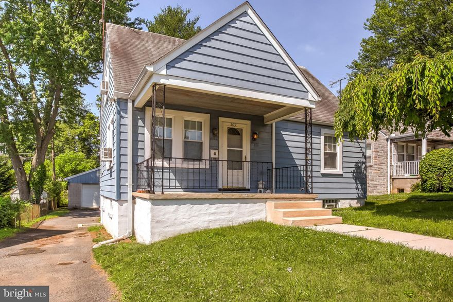 Charming single family cap cod style home featuring 3 bedrooms and lovely hardwood floors throughout. Ample parking with detached garage and driveway, enough space for 3 cars. Ceiling fans, spacious yard, great deck for entertaining, new stove, basement for additional living and relaxing space, and a warm, welcoming feel throughout! A must see! Welcome home!