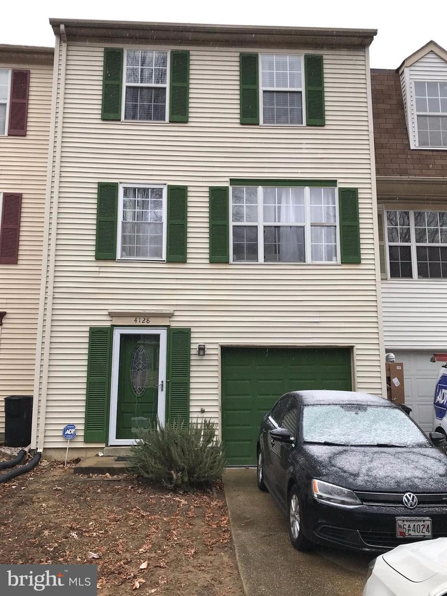 3 bedrooms, 2.5 baths, master bathroom with Jacuzzi tub, hardwood floors on all levels, fireplace in living room.  1-car garage townhome, driveway long enough for 2 cars, deck off dining room, fenced in backyard.   Within walking distance to Suitland Metro Station and close to shops. Available February 1, 2018.