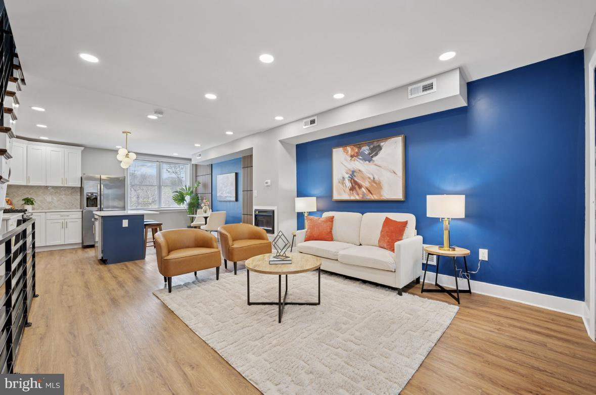 Welcome to this stunning fully renovated row home in the desirable Wynnefield neighborhood of Philadelphia. This spacious 4-bedroom, 2-bathroom gem seamlessly blends classic charm with modern upgrades, offering the perfect combination of comfort and style. Step inside to find an open-concept living and dining area with brand-new flooring, recessed lighting, and plenty of natural light. The sleek, updated kitchen features stainless steel appliances, quartz countertops, and contemporary cabinetry—ideal for everyday living and entertaining. Upstairs, you’ll find three generously sized bedrooms and a beautifully remodeled full bathroom. Every detail has been thoughtfully considered!
Located on a quiet block in Wynnefield, you’ll enjoy close proximity to City Avenue, Fairmount Park, public transportation, shopping, and dining. This move-in ready home is a rare find—schedule your showing today!