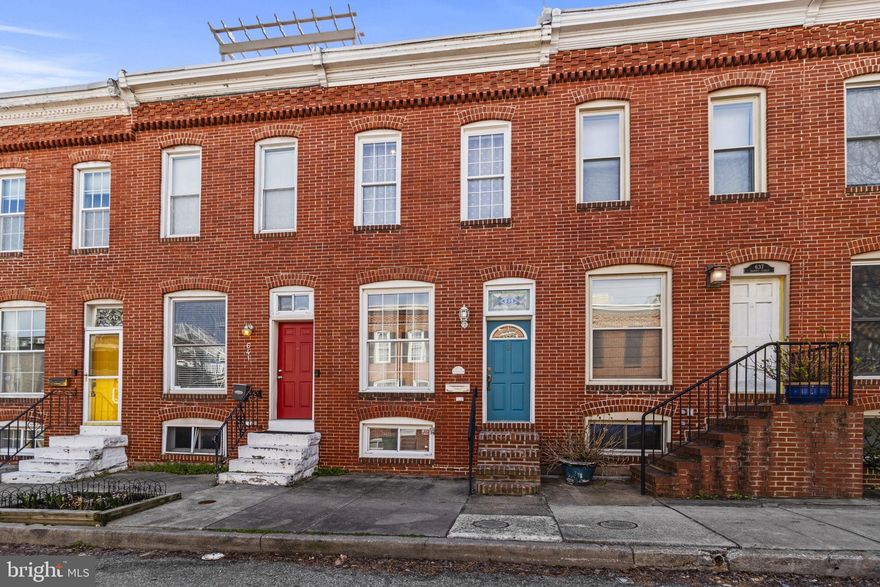 Welcome to your stylish new slice of the city! This Riverside/Federal Hill gem offers an immaculate VIEW of the harbor just in time for Fourth of July fireworks! Another rare bonus—A PRIVATE GARAGE with alley access. Nestled on one of South Baltimore’s best serpentine streets, you’ll find everything you need and then some at 639 Harvey St. Baltimore’s signature exposed brick carries you through the residence on both floors. Inside, you’ll find custom built-ins for the perfect backdrop to your zoom meetings or dinner parties. Updated appliances and sink can be found in your new spacious kitchen along with modern pendant lighting and the perfect-sized island (included). The corner pantry offers plenty of room for storage along with other shelving nooks. The main-level laundry is an extraordinary plus with cabinet storage for all your cleaning and house needs adjacent to a convenient half bath. Outside you’ll find a courtyard outfitted with turf for furry friends and easy access to the garage making grocery drops easier than ever. Up the stairs and past the exquisite skylight is the spacious primary bedroom updated with hardwood, two sliding mirror closets, and plenty of room for a quick workout (barre included). Down the hall, you’ll find a gorgeous full bath and guest room with access to the two-story roof-top deck. In the basement, you’ll have all the storage you could ask for PLUS the back half staged as a speakeasy. ROOF and SKYLIGHT (March 2020), HVAC (2017), SLIDING GLASS DOOR and BOTH DECKS (September 2020). Just minutes from two grocery stores, Starbucks, restaurants, shopping, gyms, WATERFRONT, and more. Perfectly situated along main commuter routes for easy access via Key Hwy to 95 and beyond. This property is a rare find.