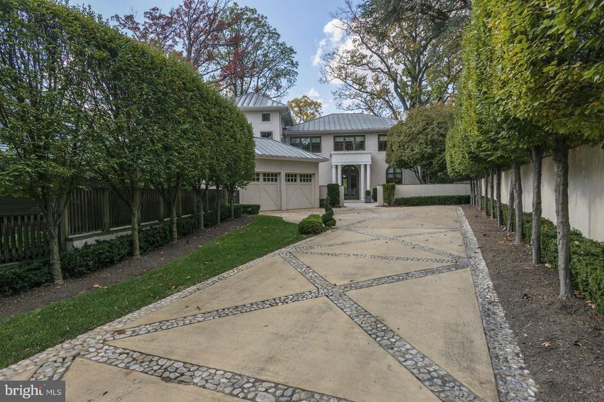 CHIC & SOPHISTICATED--for the most discerning palates--  Extraordinary custom home with nearly 1/3 acre lot to accommodate pool.  Gated driveway. Gourmet kit with family room.  sumptuous Master suite w/dual baths,4 Fps, 12+ dinner party DR.  Mahogany main level terrace with amazing sunset views to Va.  Wine cellar, sauna, gym, au pair guest suite, 2 car garage, library, rec room.  Family friendly