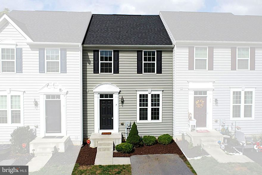 SEE PROPERTY VIDEO TOUR!!! Back on market due to extended buyer settlement date .  Located in Potomac Station, you will find this 3 bedroom, 2-1/2 bath townhome.  Entering the front door is the large carpeted living room with an open floor plan, with a half bath off the foyer area. Transitioning to the combination kitchen/dining area, you’ll find gorgeous engineered wood flooring, granite counter tops, an island accommodating 2-3 people as well as additional storage, stainless steel appliances and a double bowl sink.  Stepping out the French door, you’ll find the large 18x10 deck (with no neighbors behind) where you’ll enjoy those nice spring and summer evenings.  Back inside, ascending the stairs to the upper level, you’ll find the primary bedroom, with a  walk-in closet and an attached en-suite primary full bath, with a walk-in tile shower and double vanity.   Also on the upper level are two additional bedrooms as well as a hallway full bath and laundry closet.  Descending the stairs down to the basement level, you’ll find a large finished family room, a partially finished half bath, utility/storage room and walk-out doors to the ground level.  Combine all of this with a construction date of only 6 years ago, HVAC and roof only 6 years old as well, no neighbors immediately behind and a convenient parking area right across the street and you may just found the townhouse for which you've been looking!  LOAN IN PLACE IS ASSUMABLE AND MAY BE AN OPTION - INQURE WITH LISTING AGENT.