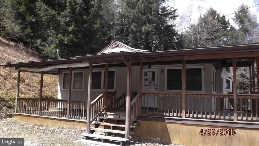 HUD OWNED #442-351550. WELCOME TO YOUR PRIVATE RETREAT. SINGLE FAMILY RANCH HOME FEATURES 2 BEDROOMS, LIVING ROOM WITH STONE FIREPLACE,SUN ROOM,FRONT PORCH, OVER SIZED KITCHEN, 1ST FLOOR LAUNDRY, 1 CAR GARAGE, REAR DECK OVER LOOKING THE WOODS AND STREAM. BUYER PAYS 2% TRANSFER TAX. FHA UN-INSURED REPAIR ESCROW.. LOCK BOX IS ON THE FRONT DOOR.