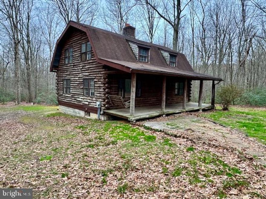 Log home situated on 4.73 private acres with close proximity to Elk Neck State Park and the shops and restaurants of the quaint and historical town of North East, Maryland. Highlights include a covered front porch, hardwood flooring, wood burning fireplace and a detached 2-car garage.