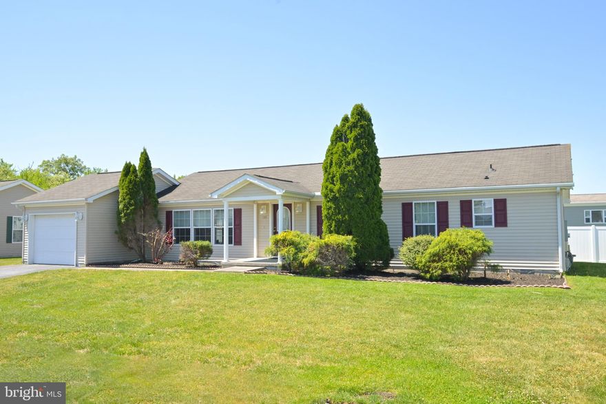 Spacious 3BR/2BA manufactured home with over 1500 square feet of living space located in Wild Meadows.    Entertain family and friends in this thoughtful floorplan that includes a large living room that opens directly to the formal dining room and deck.  The adjacent eat-in kitchen is well appointed with an island, step-in pantry closet, plenty of counter space, and a breakfast area that is filled with natural light.  The owner's suite has a full private bathroom that includes a shower stall and soaking tub along with a large closet that provides practical storage.  2 guest bedrooms share access to a full hall bathroom.  This home provides an excellent opportunity to build instant equity as needed repairs and updates are addressed.   Wild Meadows is a land lease community. Monthly lot rent includes lawn care, snow removal, and access to the community amenities including the club house and heated swimming pool.  Wild Meadows is located in the heart of Dover with easy access to local retail, restaurants, healthcare, routes 1 and 13, and is less than an hour from the Delaware Beaches!