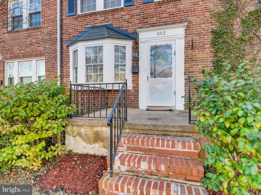 Great opportunity to own in popular Rodgers Forge!  This home has updated kitchen with granite counters, beautiful, gleaming hardwood floors throughout, and a dining room with built-in corner cabinets.  Open concept lower level with full bath and additional closets.  Walk to restaurants, shops and the Tot Lot.  This house is being sold "as is".