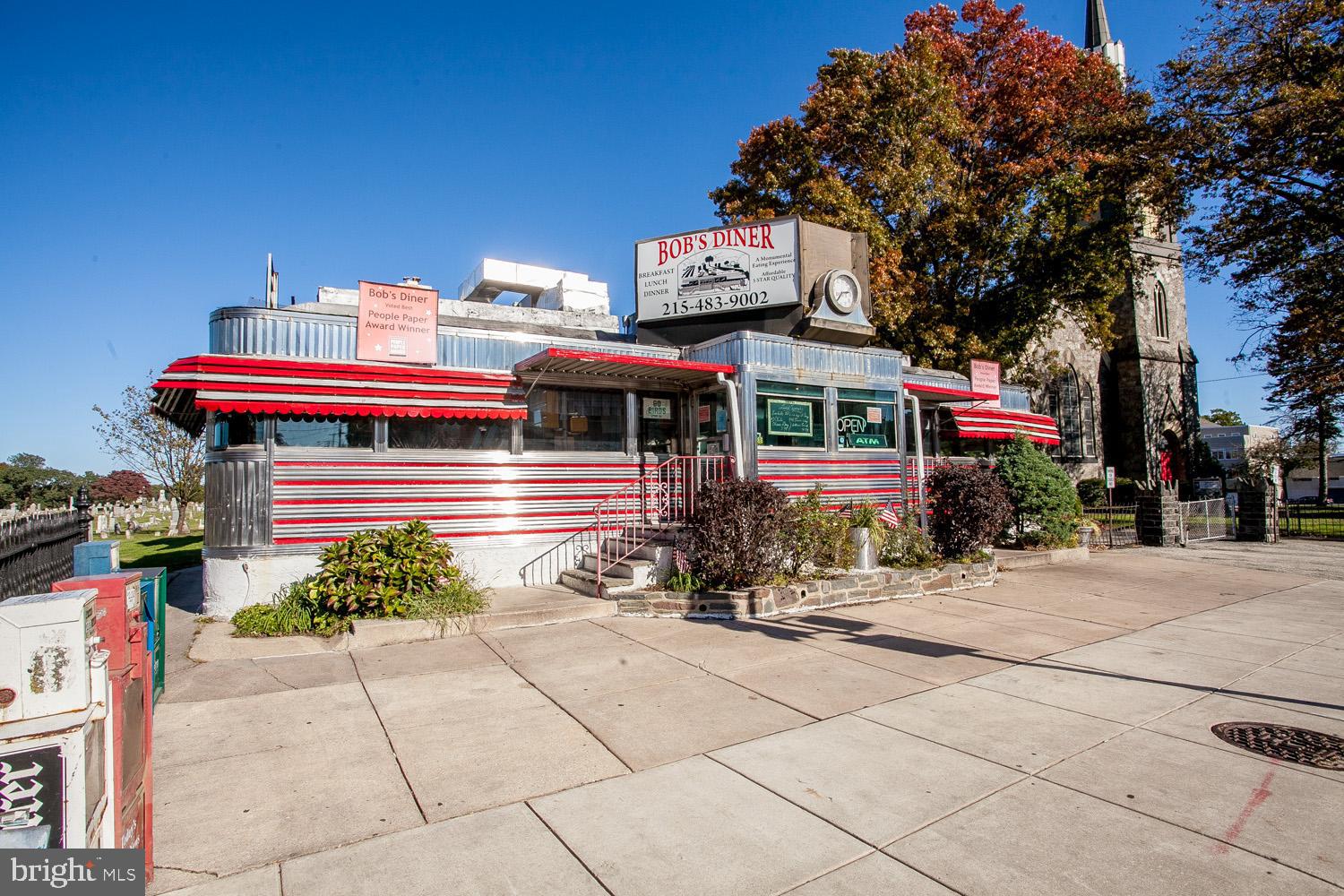 A Roxborough Institution! Bob's Diner has been a mainstay on "the Ridge" for three generations and it is as popular as ever with quality food and a loyal following of locals and non-locals alike. This well-maintained diner seats 66 people at full capacity. The current owner has been in charge for the last 30 plus years and has been very successful. All of the equipment and fixtures have been updated as needed through the years. Seller is willing to train a new buyer. The location is fabulous, right in the middle of town and just a few blocks from Manayunk. All new roofing system installed in November 2022. Great opportunity to take over a thriving business in a community that is seeing rapid growth in residential housing! Latest update, owner just installed a new dishwasher. Cost-$6,000.