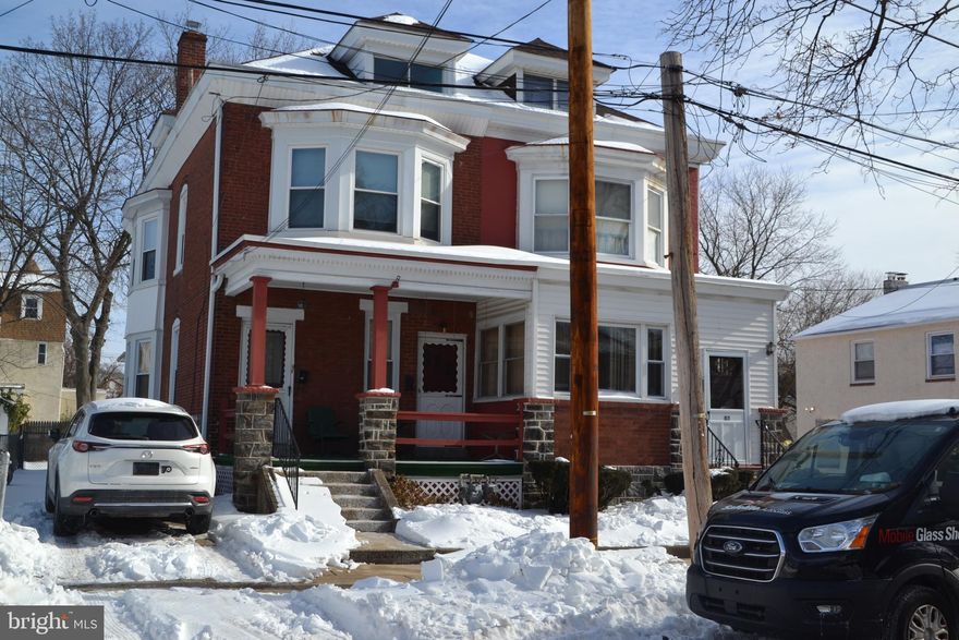 Welcome to 59 Lexington Ave. In the township of East Lansdowne. This is your opportunity to own this duplex, live in one unit and rent the other, or rent both units, great opportunity for good income. Enter the home with an open front porch. The door on the left will get you into the first-floor unit. I consist of a living room, next is your one bedroom, from there you enter the kitchen, it has a refrigerator, gas stove. Last there is a room at the back of the house that could be used as an eat-in kitchen, that also leads to the back yard. Also, the bathroom has a stall shower. The door on the right leads to the second-floor unit. Walk up the stairs leading to the living room with a large closet. In the rear of the home is the cook in kitchen with a gas stove., next is the large eat-in kitchen with refrigerator. Down the hallway leads to a hall bathroom. The next room is a bedroom. The third floor has two bedrooms, making this a three bedroom second floor unit. This home has a private drive for your convenience. Property is close to shopping, schools and transportation. So, make your appointment and make it yours! Property to be sold as-is, with seller making no repairs.