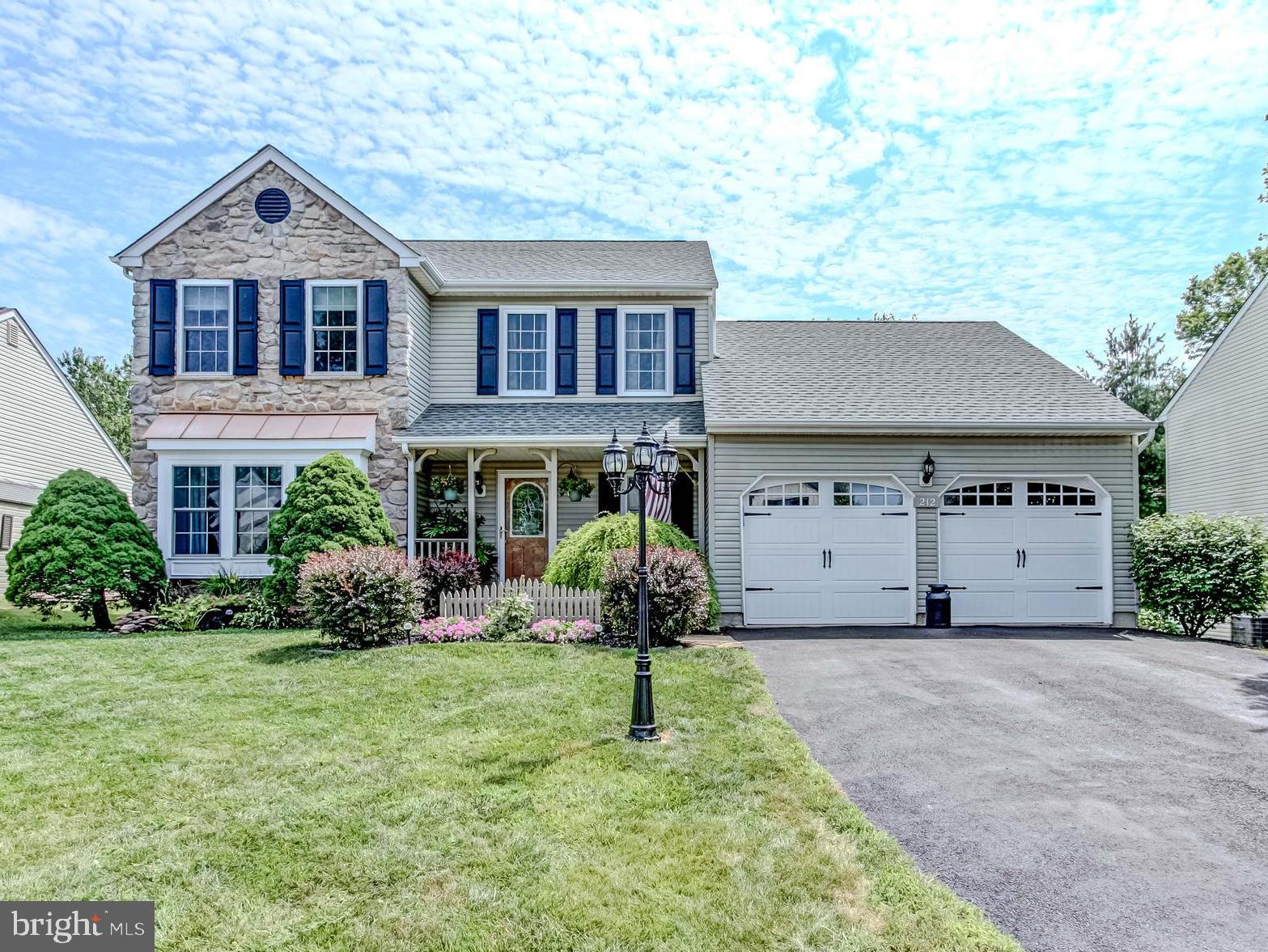 Charming Colonial in Sumney Ridge – Beautiful Curb Appeal, Updated Kitchen, and Private Backyard Retreat! Welcome to 212 Norwyck Way, a beautifully maintained 3-bedroom, 2.5-bath Colonial located in the highly desirable Sumney Ridge neighborhood of Towamencin Township. Offering nearly 2,000 square feet of living space with thoughtful updates throughout, this home combines warmth, character, and convenience. Located in the award-winning North Penn School District, you'll be within minutes of General Nash Elementary, Pennfield Middle School, and North Penn High School. Step inside and be greeted by a bright, layout featuring a cozy gas fireplace, brand-new carpeting in all bedrooms, and natural gas heating. The kitchen is a standout, boasting solid wood cabinetry, stainless steel appliances, tile flooring, modern lighting, and a stylish mosaic backsplash—perfect for everyday living or entertaining.
Upstairs, you'll find three spacious bedrooms with ample closet space and fresh carpeting, plus two full bathrooms. Step outside to your very own backyard oasis—a gorgeous deck surrounded by lush landscaping and vibrant planters, offering the perfect blend of privacy and tranquility. Whether you're enjoying your morning coffee or hosting guests, this outdoor space is sure to impress. The home also features a double-car garage with carriage-style doors, a charming covered front porch, and beautiful curb appeal enhanced by mature landscaping and stone-front detailing. All of this in a welcoming, sidewalk-lined neighborhood close to parks, shopping, restaurants, and major commuter routes. Don't miss this opportunity to own a move-in ready Colonial in one of Towamencin’s most sought-after communities—schedule your private showing today!