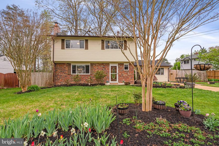 **OFFER DEADLINE - MONDAY, APRIL 17 AT 5PM**
Bright, beautiful, remodeled four bedroom home located in Kings Park.  This well maintained colonial has everything!  Gorgeous, completely renovated dream kitchen with extra-large island, stunning quartz countertops, soft close cabinets with pantry and plenty of storage, stainless steel appliances and separate dining room.  Main level custom half bath, bonus office/exercise room, extra pantry closet, hardwood floors throughout living areas on main floor and second level.  Spacious, light-filled, updated and fully finished basement with walk-up side entrance, complete with wood burning fireplace.  Step out into your large screened in patio with attached oversized deck overlooking fully-fenced, private backyard. Beautifully landscaped and perfect for gardening, entertaining, or just relaxing. So many upgrades and major improvements:  New roof w/upgrade (2019), updated finished basement (2018), custom kitchen and half bath (2019), new wrap around concrete patio with stamped edge (2021), completed main sewer line replacement with PVC to street (2019), new heating and cooling system (2018), renovated primary ensuite bath (2023).  This home has it all!  A lovely home - with a private backyard retreat - in an amazing location!   Excellent commuter options include Rolling Road VRE, Metrobus Stop, and Direct Rush Hour Bus Service to the Pentagon.  Located close to Lake Accotink, Shopping, Public Library, Neighborhood Pool, Neighborhood Park, and highly sought after Neighborhood Schools in the Lake Braddock Pyramid.