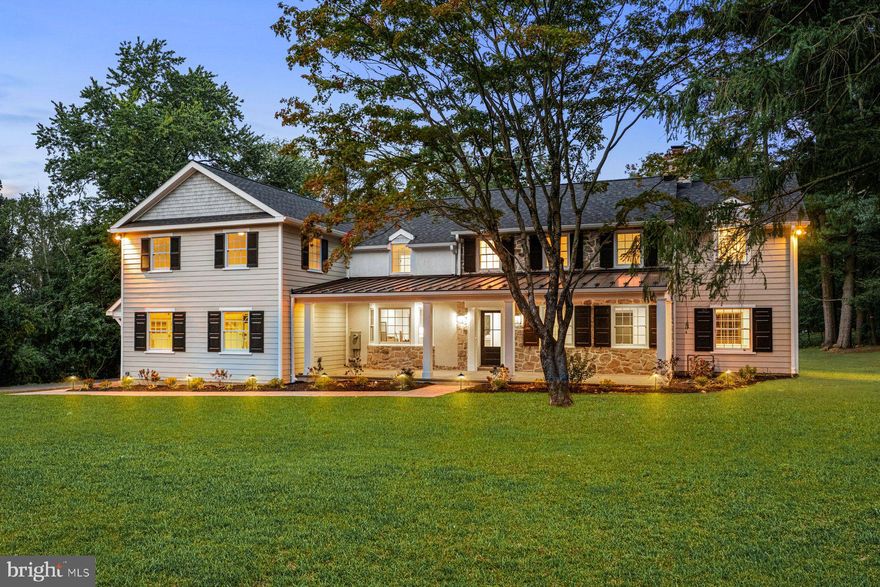 Look no further!! Move right into this sun-filled, completely renovated, seamlessly expanded, custom  crafted residence by MP Renovations, featuring Foley-Hillestad designs. It is set on a breathtaking, flat 1.1 acre lot in the heart of Easttown, with room for an additional detached 2-car garage/ pool/ guest house as well as a pool. Exceptional features include a bright open floor plan offering all of the traditional spaces, large Anderson 400 series windows and doors, James- Hardie cement board siding with Azek trim, GAF timberline lifetime shingle and metal roofs, all new 4-zone high efficiency HVAC systems, 400 amp electrical service, new plumbing, wide plank, site finished natural oak floors throughout, custom designed gourmet kitchen with carefully crafted white cabinetry with fabulous quartz countertops, 48"Wolfe range, Thermador refrigerator/ freezer, built-in microwave and dishwasher, spacious living room with fireplace, inviting dining room, dramatic family room off of kitchen with custom built-ins and private views, large office with exposed stone wall, spacious mudroom with charming new brick floor, custom built-in's, large pantry and a custom-tiled powder room. The wide custom staircase leads up to the spacious second level featuring a stunning primary suite with bright views of the backyard, trayed ceiling, expansive completely outfitted walk-in closet and a spa-like bathroom with soaking tub, frameless glass shower and two designer vanities and fixtures, a second large bedroom with custom-tiled en-suite bathroom with frameless glass shower designer vanity and fixtures, generous third bedroom with easy access to a full custom designed full bathroom, and fabulous fourth and fifth bedrooms sharing a Jack and Jill bathroom, also featuring timeless modern designs and finishes. The partially finished lower level offers a powder room as well as flexible finished space for a media room, game room and gym as well as plentiful unfinished, dry storage space. This timeless residence has been meticulously designed and crafted throughout with a focus on quality, superior materials and finishes and flexible designs, perfect for comfortable everyday living and effortless entertaining. Close to renowned public and private schools, all forms of transportation, wonderful restaurants, shopping, farmers markets, clubs, golf courses, endless recreational opportunities and more. A rare find! LOW TAXES! Easy to Show.