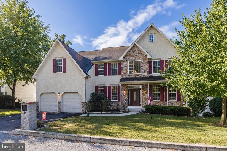 A little bit of paradise!  Four bedroom colonial built by Berks Construction in award winning Twin Valley school district. Center hall entrance with 9 foot ceilings throughout the first floor and 2 story family room. Kitchen features 42 inch custom cherry cabinets with tile backsplash, a 10ft island with seating area, stainless appliance package, gas cooking, and tile flooring. Family room features a two story stone fireplace with pergo flooring. Florida room overlooks the three tier trex deck leading to the heated above ground pool. Second floor houses a large main suite with sitting room, two walk in closets and a large main bath with soaking tub, with 3 additional bedrooms serviced by a hall bath. Full basement with is a walkout with sliding doors to the midlevel of the deck, half bath, music room and additional windows ready to be finished. Morgantown is conveniently located close to routes 401, 100, 23, 176 and 2 miles to PA turnpike. Award-winning Twin Valley School District, and local private schools. One mile to shopping center with Lowes, Walmart, restaurants and coffee shops.  Welcome Home!