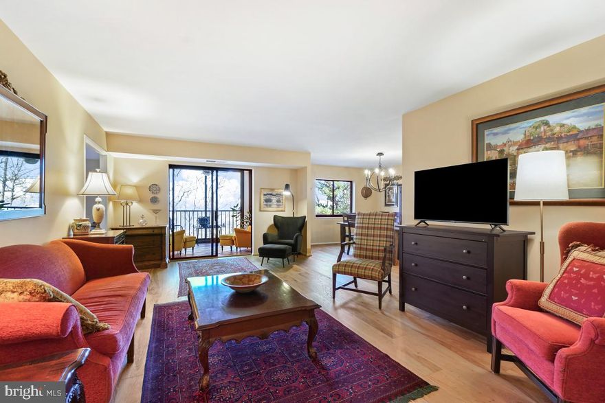 ***** SOLD/CLOSED/SETTLED. ***** WELCOME HOME to 5903 MOUNT EAGLE DRIVE, #106 at MONTEBELLO, -- the area's premier "AWARD-WINNING" luxury condominium! ***** One of Montebello's most desirable floor plans. ***** One of only two, 2-BEDROOMS/ 2-FULL BATHS floor plans where each bedroom has its own full bath! Overlooks wooded/treed setting of Montebello's woodlands, including autumn/winter views of the Alexandria City skyline, w/nighttime views being especially spectacular. •MOVE-IN-READY: Features COMPLETELY RENOVATED KITCHEN AND BATHS, upgraded wide-plank HARDWOOD FLOORING THROUGHOUT MOST OF HOME, sun/Florida room/screened porch w/UPGRADED GLASS ENCLOSURE, popcorn ceilings removed, upgraded lighting, tastefully painted throughout, and more! •WELCOMING ENTRY FOYER: Beautiful floors greet you. Features large, mirrored, double coat closet. •LIVING ROOM: Extra spacious, plenty of wall space for optimal placement of sofa and entertainment center. •SUN/FLORIDA ROOM/SCREENED PORCH: This is "ADDITIONAL SQUARE FOOTAGE/LIVING SPACE". Features tiled floors and GLASS ENCLOSURE PREVIOUSLY UPGRADED, -a $20,000 ADDED VALUE! Perfect for pets and plants or just relaxing. •DINING ROOM: Extra-large, easily accommodating table/seating for 6 or more, and wall space for buffet and china cabinet. •KITCHEN: COMPLETELY RENOVATED! Features upgraded Craftsman/Shaker cabinetry, high-end granite countertops w/beveled edges accented by stone backsplash and undercabinet task lighting, and upgraded stainless-steel appliances. Very practical/functional layout, w/plenty of workspace, cabinets, countertops, and pantry, including a bonus extra-wall of cabinets w/glass display case. •PRIMARY/MASTER BEDROOM AND FULL BATH: Generous size room w/plenty of wall-space for optimal placement for king-size bed, furniture, and sitting area. Plenty of closet space, including exceptionally large walk-in closet. COMPLETELY RENOVATED FULL BATH! Features extra-tall vanity cabinet, tiled floors, and walk-in shower w/floor-to-ceiling tiled walls and upgraded fixtures. •BEDROOM #2 w/FULL BATH #2: Ideal for guests or home office, den/study or TV room. COMPLETELY REMOVATED FULL BATH! Features extra-tall vanity cabinet, tiled floors, and walk-in shower w/floor-to-ceiling tiled walls and upgraded fixtures. •LAUNDRY: Washer/dryer in unit. Plus, the building offers commercial washer/dryer for over-sized items. •HVAC AND UTILITIES: Upgraded Carrier brand system. Semi-annual inspection included in condo fee. Hot/cold water also included, electric billed separate w/Dominion Energy, and Verizon FIOS and Cox for internet, TV, and landline phone. •EXTRA-STORAGE: Large walk-in storage closet off bedroom hallway. PLUS, more storage in Building 5903, Level B2, Room 9. •PARKING: Always plenty of unassigned parking in the parking lot, usually within 200 feet of the building. •METRO: Free shuttle included in condo fee or just a 10-minute walk to Metro!