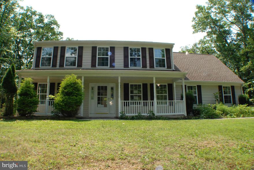 Classic Colonial on 5+ Wooded private Ac. Fresh Paint ,New Hvac System, New Rear deck ,MBR Full Bath double vanity ,large walk in closet . Bonus Rec Room Over Garage .Family Room has warm Gas Fire Place ,Open kitchen family room ,separate formal dining room, Nice sized living room with new carpet .Paved Driveway leading to 2 car garage with Mud room/office. First Look Date initiative EXP.7-24-2015