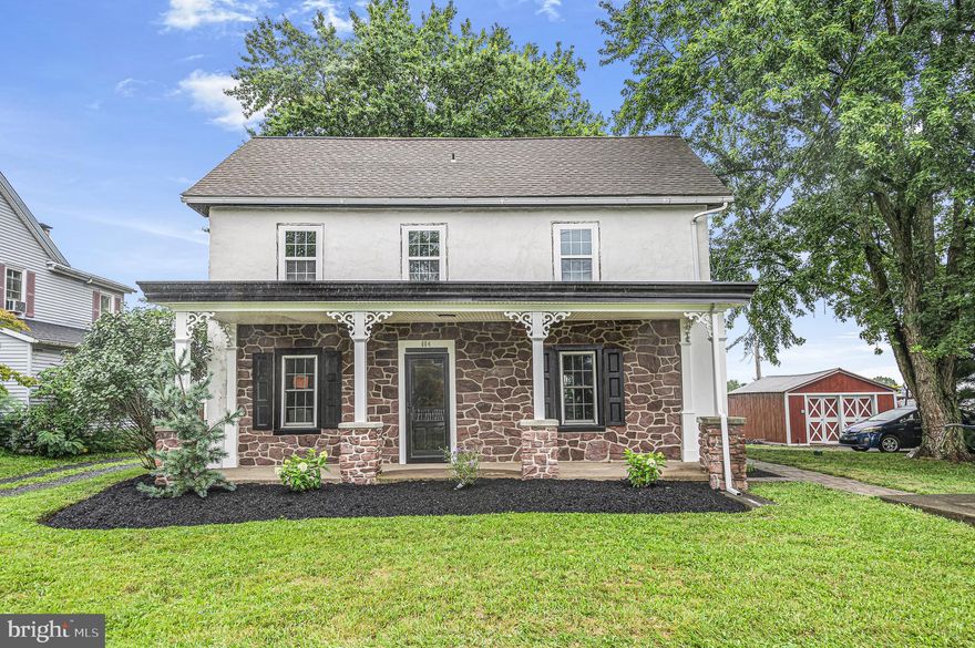 Welcome to your dream home in Desirable Harleysville! Nestled on a beautiful lot, and Complete with 3 Bedrooms 1.5 bath, the quality of craftsmanship is clearly evident as you move through each room. Travel into the bright entry with beautiful flooring and inviting Atmosphere. The Natural light that radiates through the Numerous Windows gives the main Level a Bright and Cheery feeling. Living room and dining area will make entertaining a breeze. The Newly renovated Kitchen boasting Brand Stainless Steel appliances is a cooks delight, along with endless amounts of White Shaker cabinets, Natural Quartzite countertops, recessed lighting, custom subway tile backsplash are going to WOW your visitors. Continue to the lower level to find your basement with ample storage area! Back on the main level notice the Half Bath and Upstairs find 3 beautiful bedrooms complete with closets. One of the bedrooms is your private suite complete with access to your private balcony. Some Noteworthy features of the property include Central AC, Beautiful Floors, Recessed Lighting and Freshly Painted throughout. There is a driveway, and a very nicely landscaped fenced yard. Close to major commuting routes, schools, shopping and restaurants. The Impressive Upgrades, many amenities of this home and the beautiful lot will make this your home of Choice! Don't Miss this opportunity, Book your appointment today!