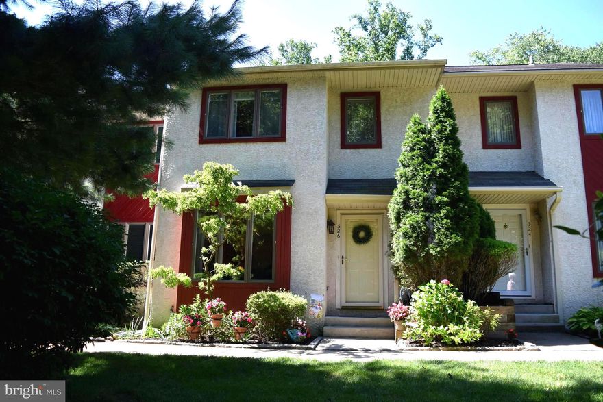 This is an amazing townhouse tucked back in the community with lots of privacy. From the moment you walk through the front door you will be impressed with the attention to detail starting with the gleaming hardwood floors through out the first floor. The living room is sun drenched by the newer large front window with deep window sill and has upgraded high hat lighting. Newer kitchen has white wood cabinets, hot plate inset into the counter, electric range, refrigerator (as is condition), new tile backsplash, ceiling fan and a breakfast room that give access through a newer slider to one of the largest decks in the community with privacy fencing. The family room has a corner gas fire place with mantel, chair rail & also has easy access to the deck. There is an updated powder room with beaded board, newer fixtures and freshly painted & a hall closet. The 2nd floor has a great size master bedroom with ceiling fan & newer updated master bath & walk-in closet. The 2nd bedroom also has a walk-in closet and a full bath with a tub and slider to balcony overlooking woods and all Mother Nature has to offer. There is a hall laundry closet, The 3rd floor serves a 3 bedroom with a bath and full walk-in storage. The location is convent to tons of shopping, public transportation, Routes 476 & 95 & 20 minuets to Philly international Airport.