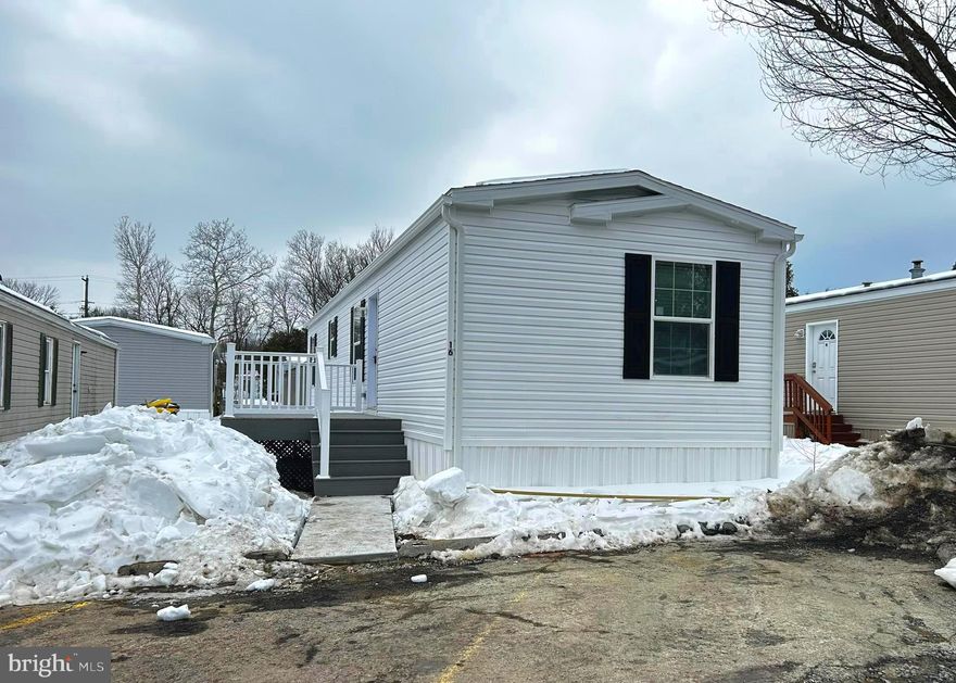 This brand-new mobile home offers a fresh, modern space at an affordable price, and years of worry-free living with all new appliances and systems. The open layout features a bright kitchen that looks right into a spacious, light-filled living room. With comfortable bedrooms, updated bathrooms, and easy-to-clean flooring throughout, it’s designed for simple, stress-free living. Built with energy-efficient materials to keep your bills low, this move-in-ready home is the perfect mix of comfort and value. A low monthly lot rent of $480 a month, which includes trash, offers affordability, while being located near major routes 322 and 10, restaurants and shops offers convenience. Come take a look today!