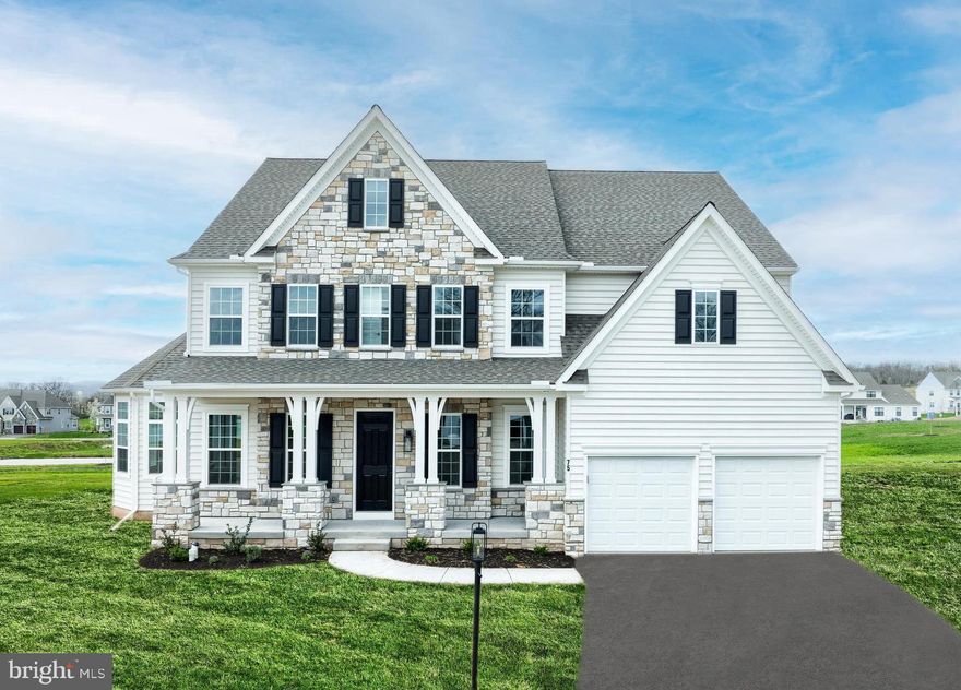 Key Features: Open concept main living area including Family Room, Kitchen, and Breakfast Area // Kitchen boasts a large eat-in island, quartz countertops, extended cabinetry, and stainless steel appliances // 2-story Family Room with gas fireplace and wall-of-windows // First-floor Guest Suite // Conservatory addition connects the Living Room and Family Room // Owners Suite features a luxurious ensuite bath with a double-bowl vanity, soaker tub, and shower // Bedroom 2 with ensuite full bath // Bedrooms 3 & 4 connected by Jack-and-Jill bath // Partially-finished basement with additional bedroom and full bath.

This Devonshire Vintage is a 6 bed, 5.5 bath home featuring an open floorplan, 2 staircases, and many unique customizations. Inside the Foyer, there is a Living Room to one side and Dining Room to the other. Off the Living Room, a Conservatory floods with natural light and connects to the Family Room. Continue straight through the Foyer to the main living area where a 2-story Family Room boasts a gas fireplace and wall-of-windows, and is open to the Kitchen and Breakfast Area. The Kitchen features a large eat-in island with quartz countertops, extended cabinetry, a gas range, and stainless steel appliances. A Butler's Pantry connects to the Dining Room and has a large walk-in pantry. A hall off the Kitchen leads to the 1st-floor Guest Suite, Powder Room, entry area to the garage, and second set of stairs. The first floor is finished with engineered plank flooring. Upstairs, the spacious Owner's Suite has 2 walk-in closets and a private full bath showcases a double-bowl vanity with quartz countertops, tile flooring, a soaker tub, and shower. Bedroom 2 includes an ensuite full bath, while bedrooms 3, & 4 are connected by a Jack-and-Jill bath. The Laundry Room is conveniently located on the same floor as all bedrooms. A partially-finished basement adds 1,335 square feet of living space including a full bath and additional bedroom. An oversized 2-car garage is included. 

Welcome to the Retreat at Boyertown Farms, an idyllic community of new homes situated in the heart of Gilbertsville, PA. With new homesites averaging about one-third acre in size, and many backing up to green space, you'll have plenty of room to build your dream home. This community is designed with nature lovers in mind, featuring future walking trails that will allow residents to enjoy the natural beauty of the community. Conveniently located off Route 100, just north of Gilbertsville, this community offers easy access to major routes, making commuting a breeze. And with Route 422 in nearby Pottstown just 15 minutes away, you'll have access to a wide range of shopping, dining, and entertainment options.

Price shown includes all applicable incentives when using a Keystone Custom Homes preferred lender. Price subject to change without notice.